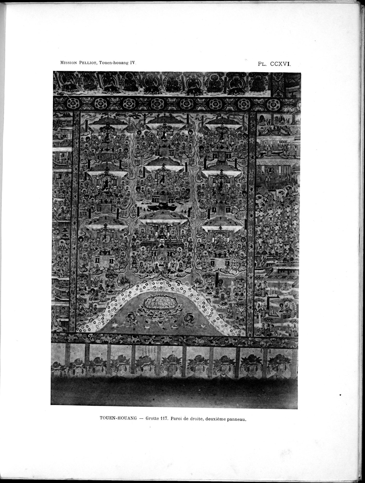 Les grottes de Touen-Houang : vol.4 / 57 ページ（白黒高解像度画像）