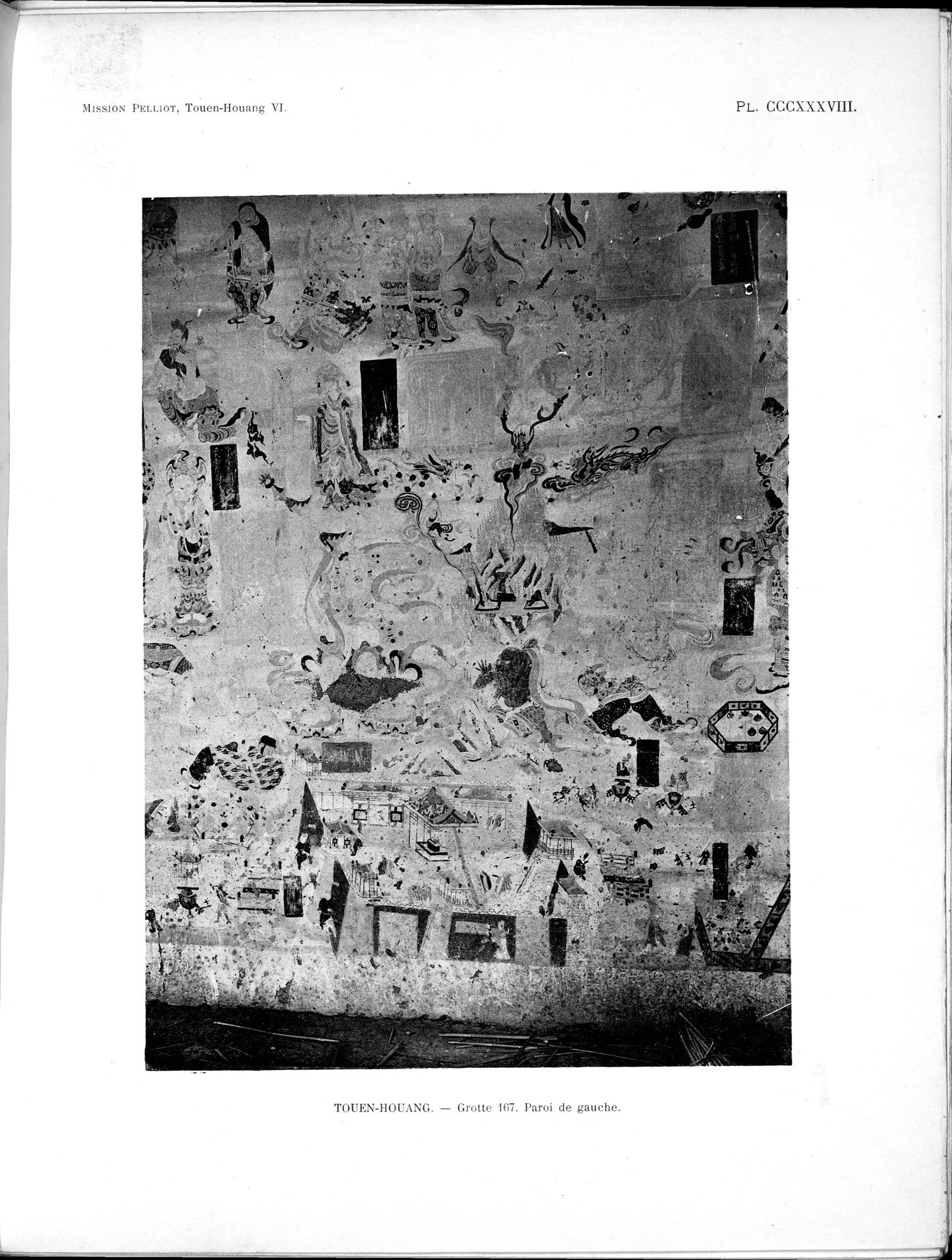 Les grottes de Touen-Houang : vol.6 / 43 ページ（白黒高解像度画像）
