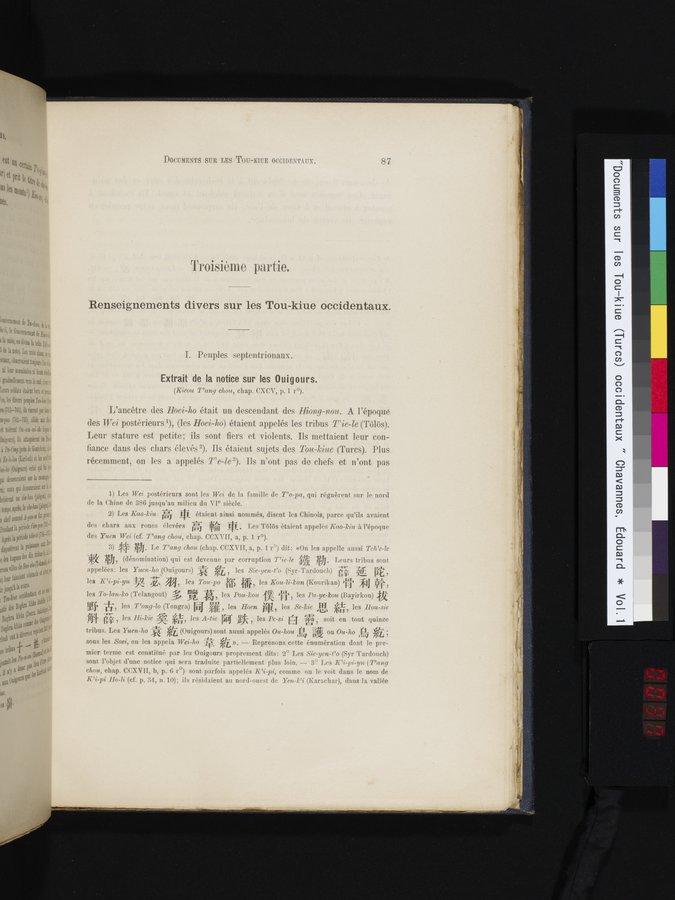 Documents sur les Tou-kiue (Turcs) occidentaux : vol.1 / 97 ページ（カラー画像）