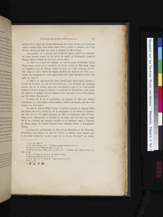 Documents sur les Tou-kiue (Turcs) occidentaux : vol.1 / 205 ページ（カラー画像）
