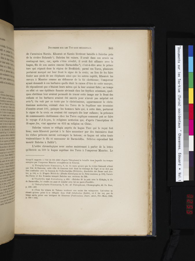 Documents sur les Tou-kiue (Turcs) occidentaux : vol.1 / Page 255 (Color Image)