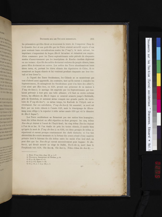 Documents sur les Tou-kiue (Turcs) occidentaux : vol.1 / 275 ページ（カラー画像）