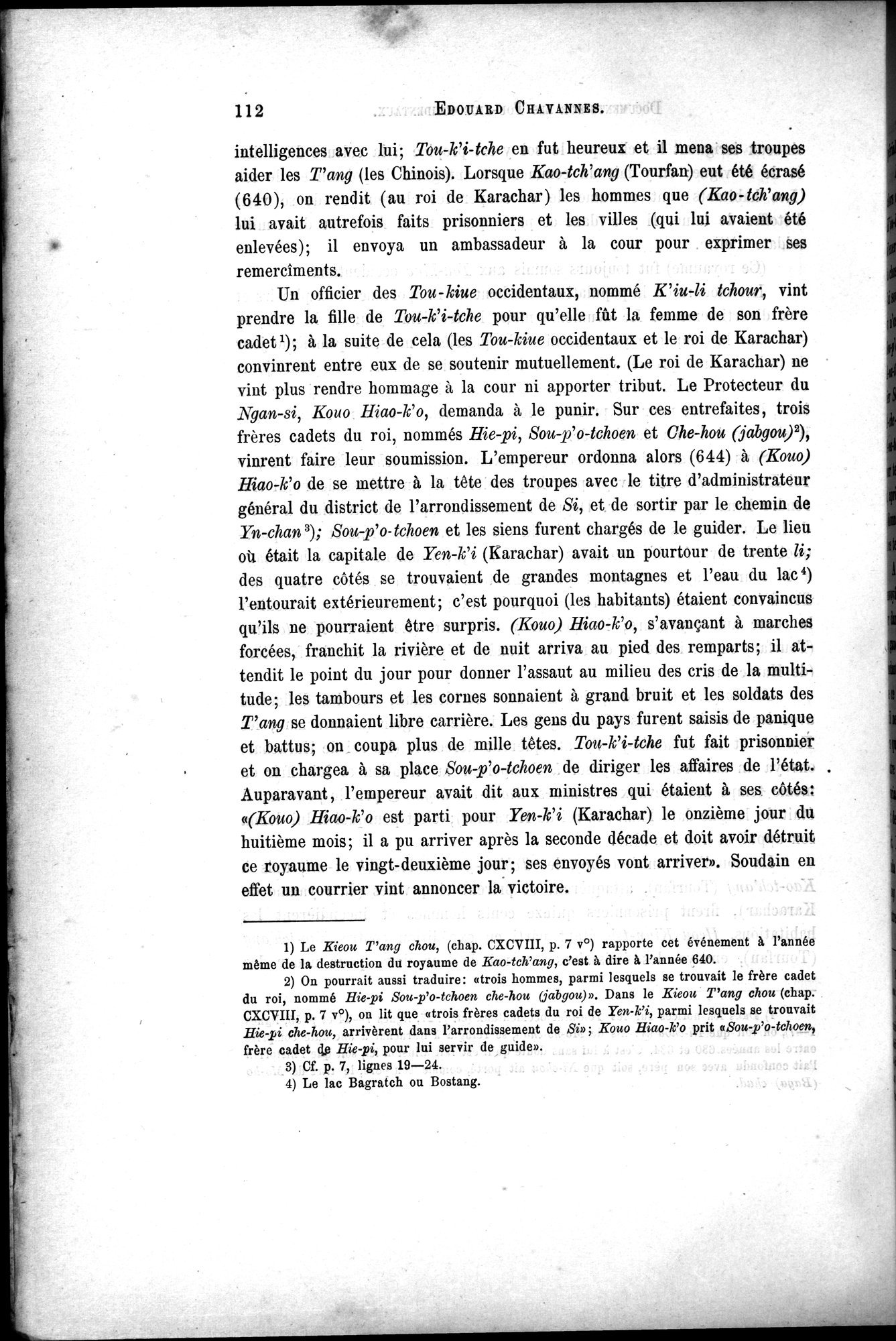 Documents sur les Tou-kiue (Turcs) occidentaux : vol.1 / 122 ページ（白黒高解像度画像）