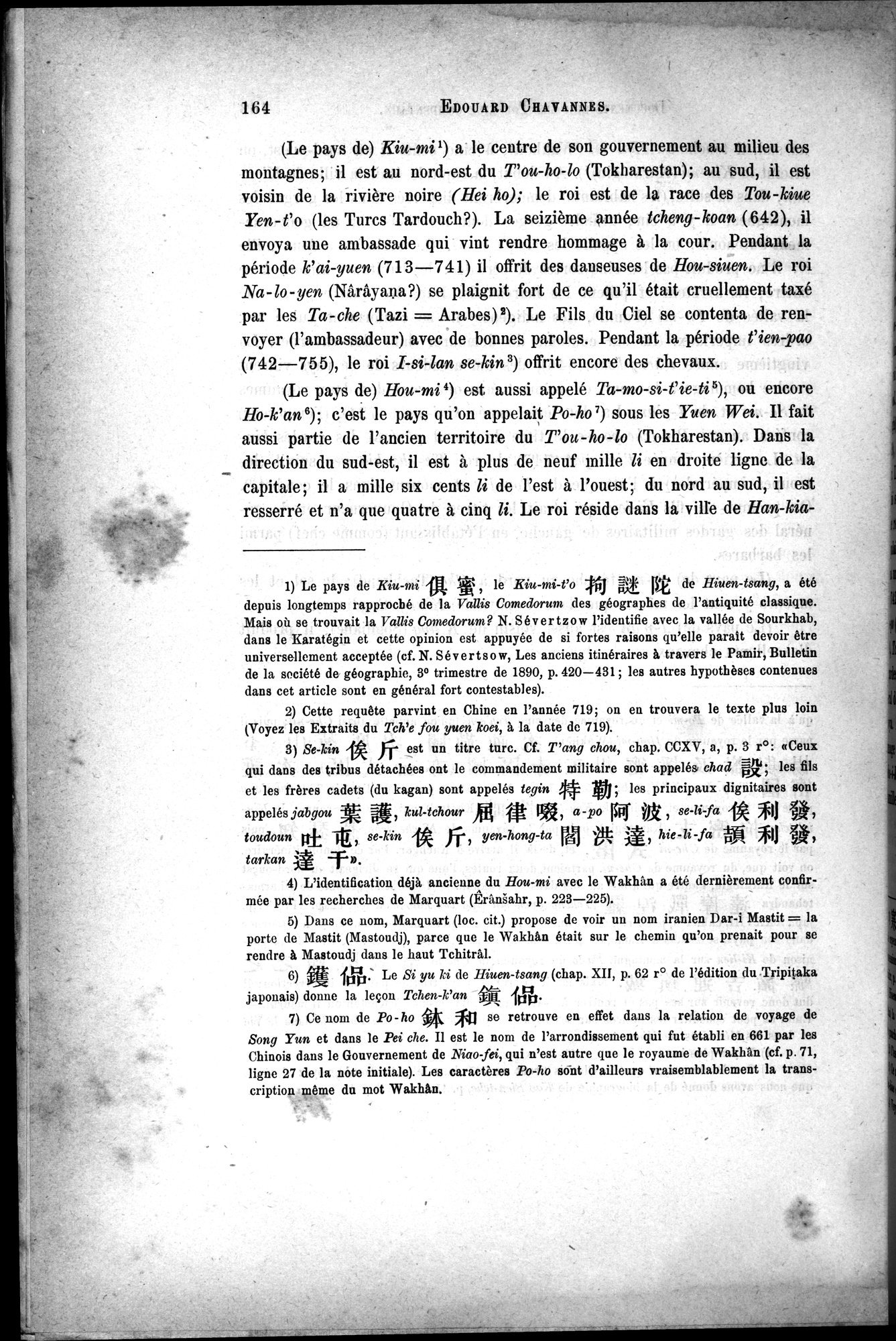 Documents sur les Tou-kiue (Turcs) occidentaux : vol.1 / Page 174 (Grayscale High Resolution Image)