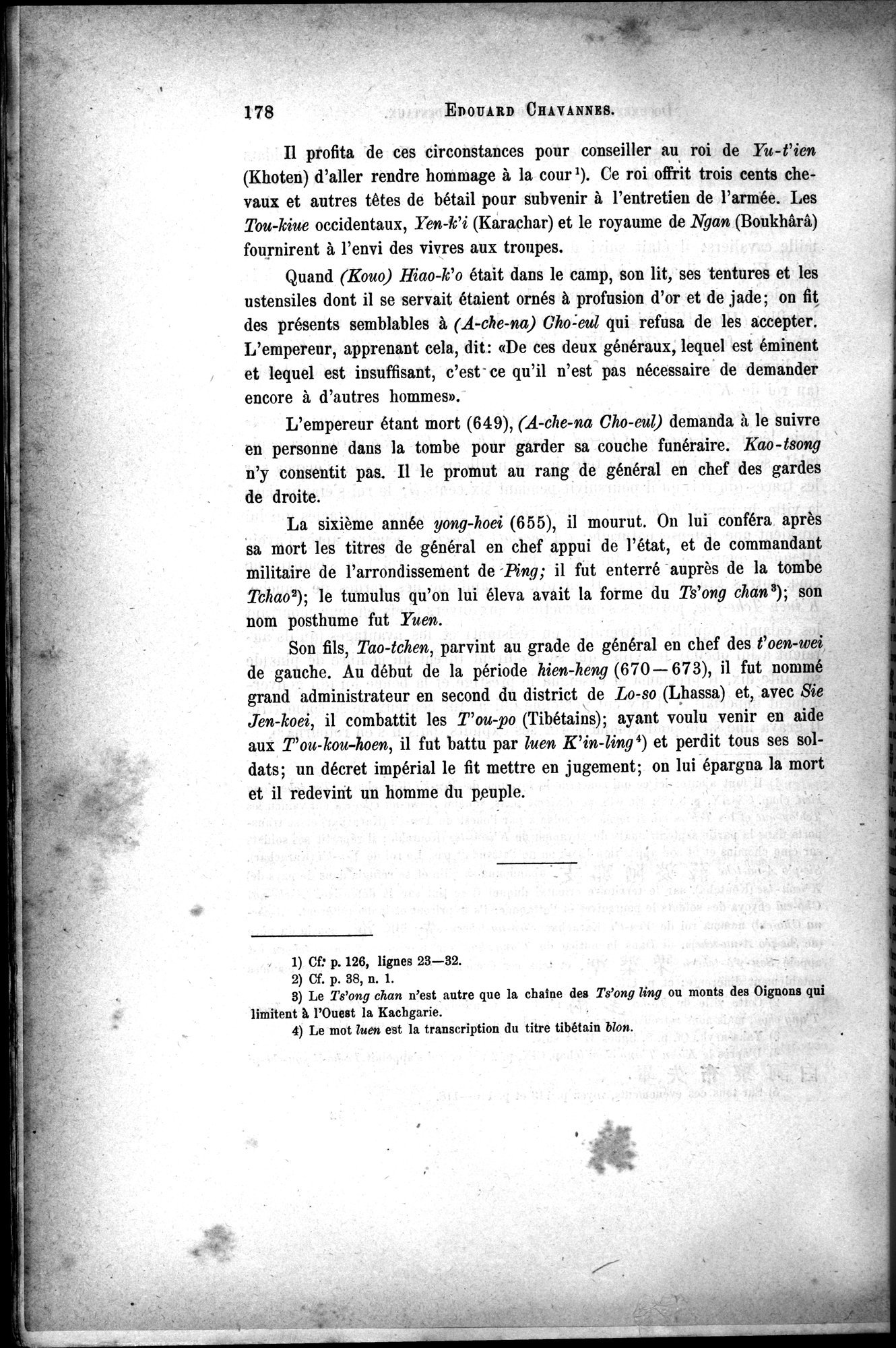 Documents sur les Tou-kiue (Turcs) occidentaux : vol.1 / 188 ページ（白黒高解像度画像）