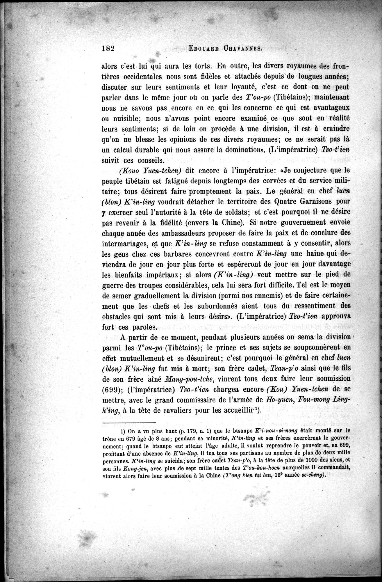 Documents sur les Tou-kiue (Turcs) occidentaux : vol.1 / Page 192 (Grayscale High Resolution Image)