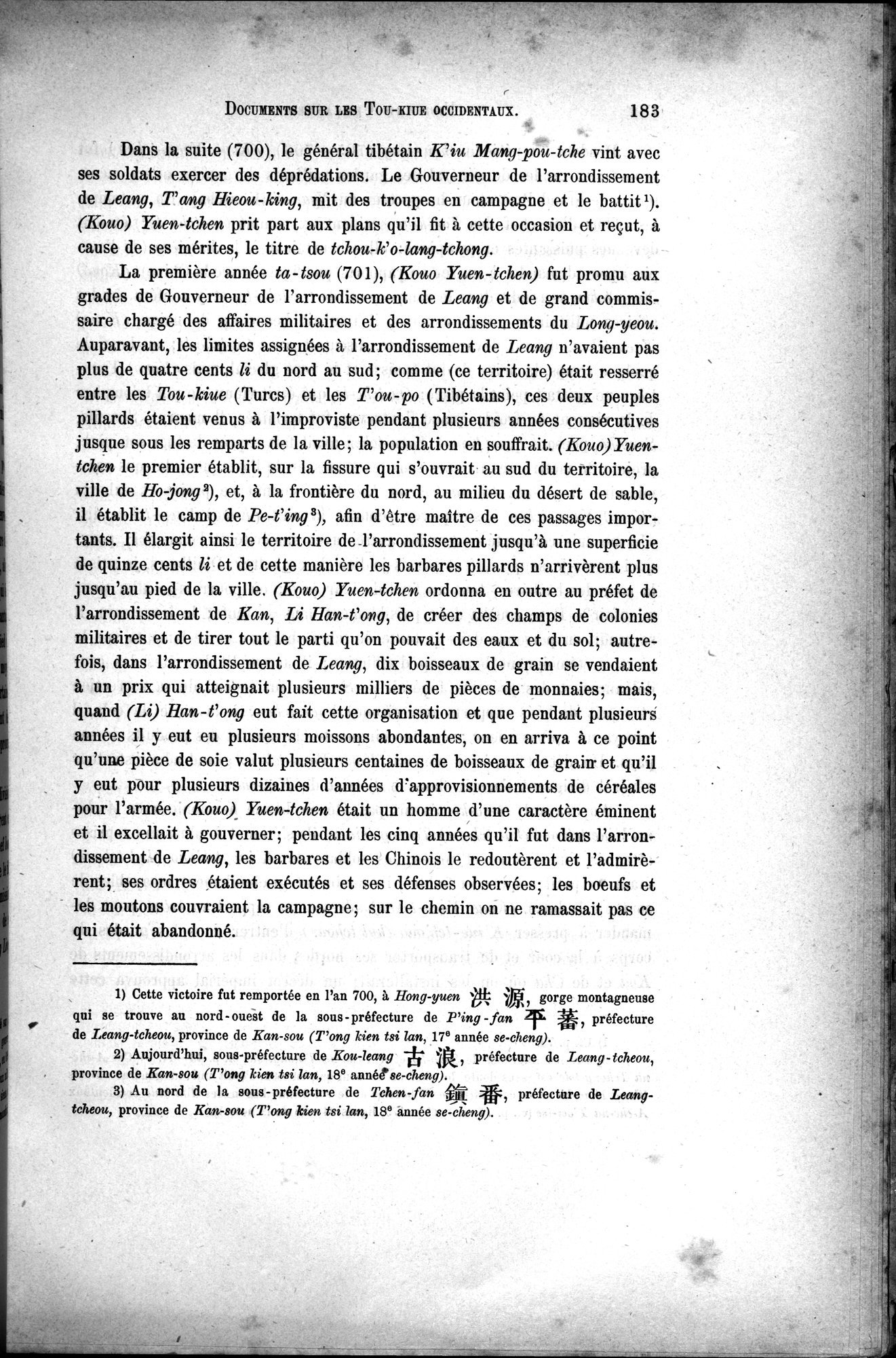 Documents sur les Tou-kiue (Turcs) occidentaux : vol.1 / Page 193 (Grayscale High Resolution Image)