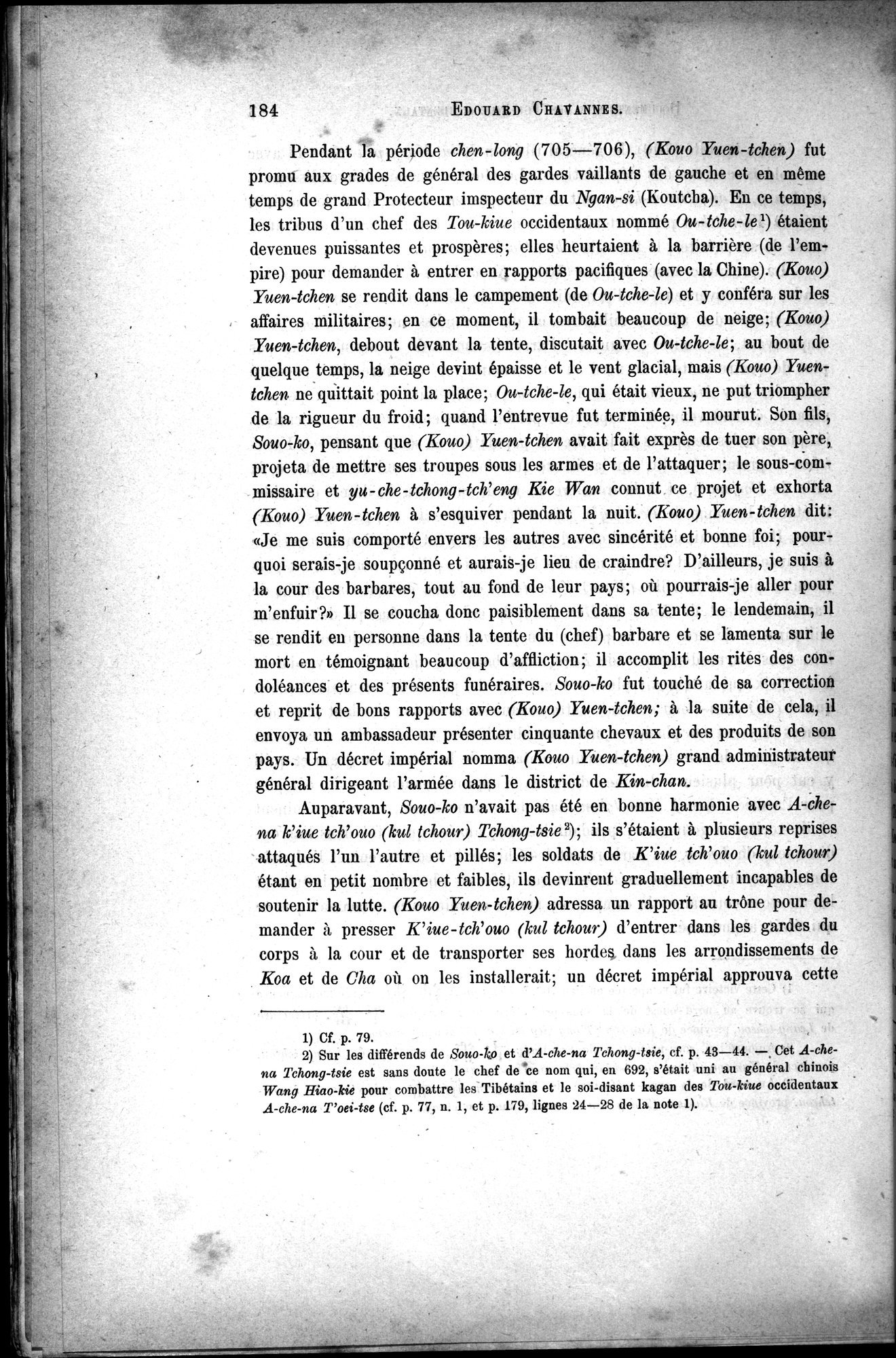 Documents sur les Tou-kiue (Turcs) occidentaux : vol.1 / Page 194 (Grayscale High Resolution Image)
