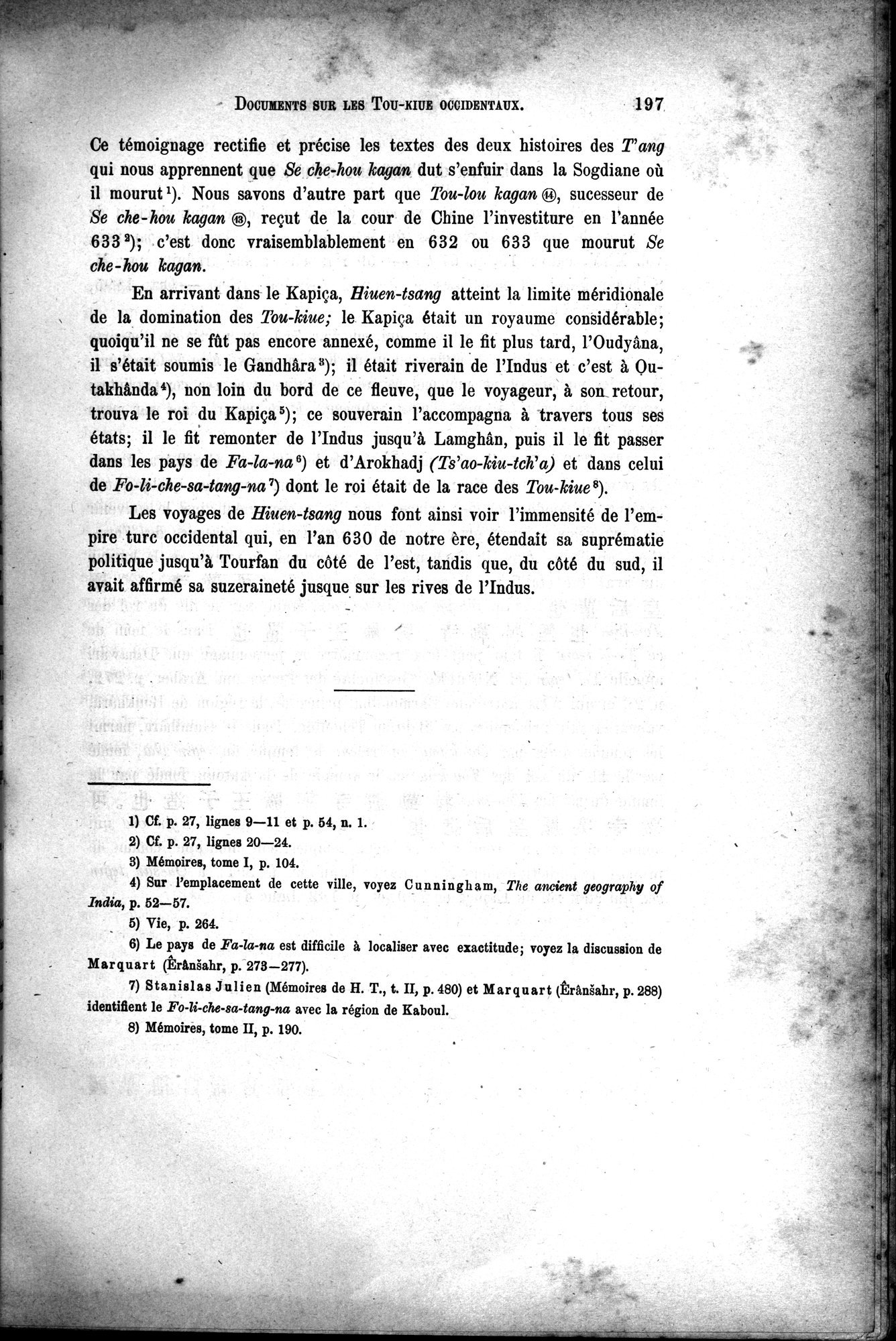 Documents sur les Tou-kiue (Turcs) occidentaux : vol.1 / 207 ページ（白黒高解像度画像）