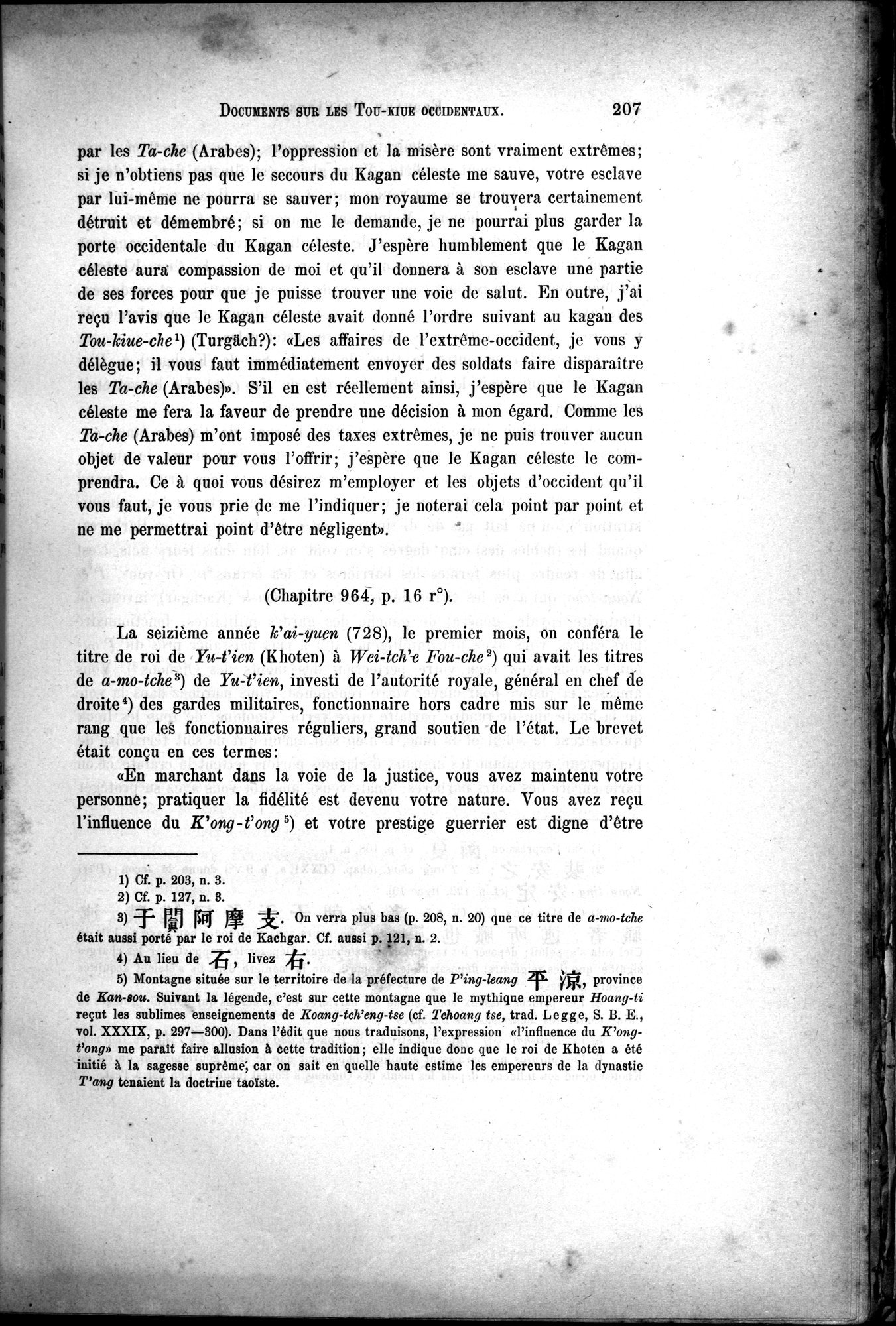 Documents sur les Tou-kiue (Turcs) occidentaux : vol.1 / 217 ページ（白黒高解像度画像）