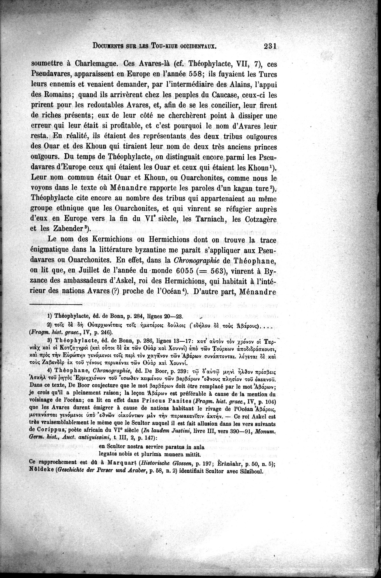 Documents sur les Tou-kiue (Turcs) occidentaux : vol.1 / 241 ページ（白黒高解像度画像）