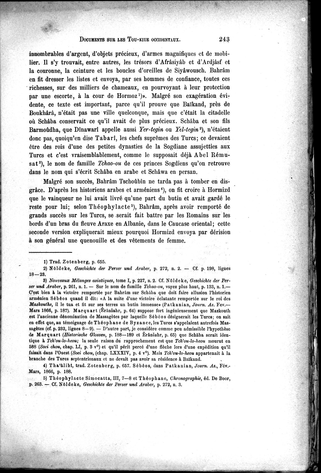 Documents sur les Tou-kiue (Turcs) occidentaux : vol.1 / 253 ページ（白黒高解像度画像）