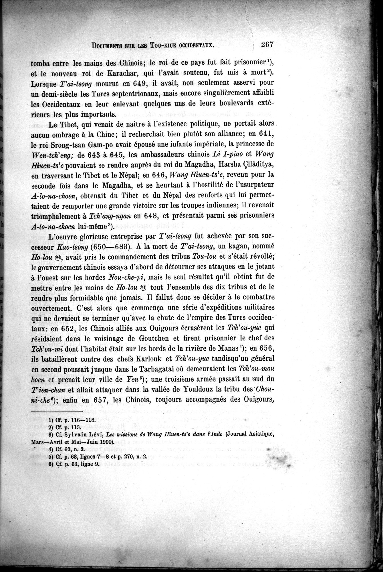 Documents sur les Tou-kiue (Turcs) occidentaux : vol.1 / Page 277 (Grayscale High Resolution Image)