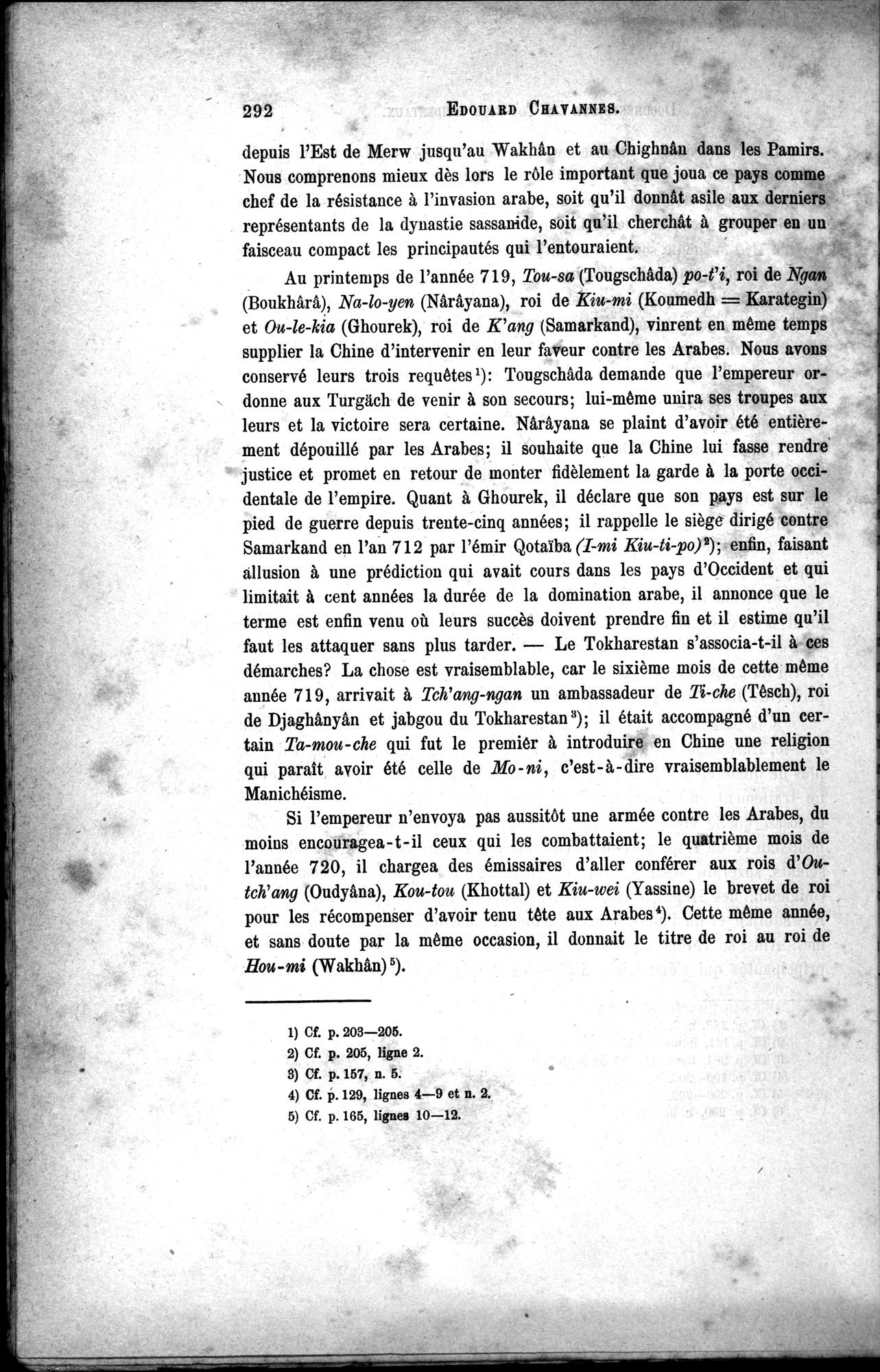 Documents sur les Tou-kiue (Turcs) occidentaux : vol.1 / Page 302 (Grayscale High Resolution Image)