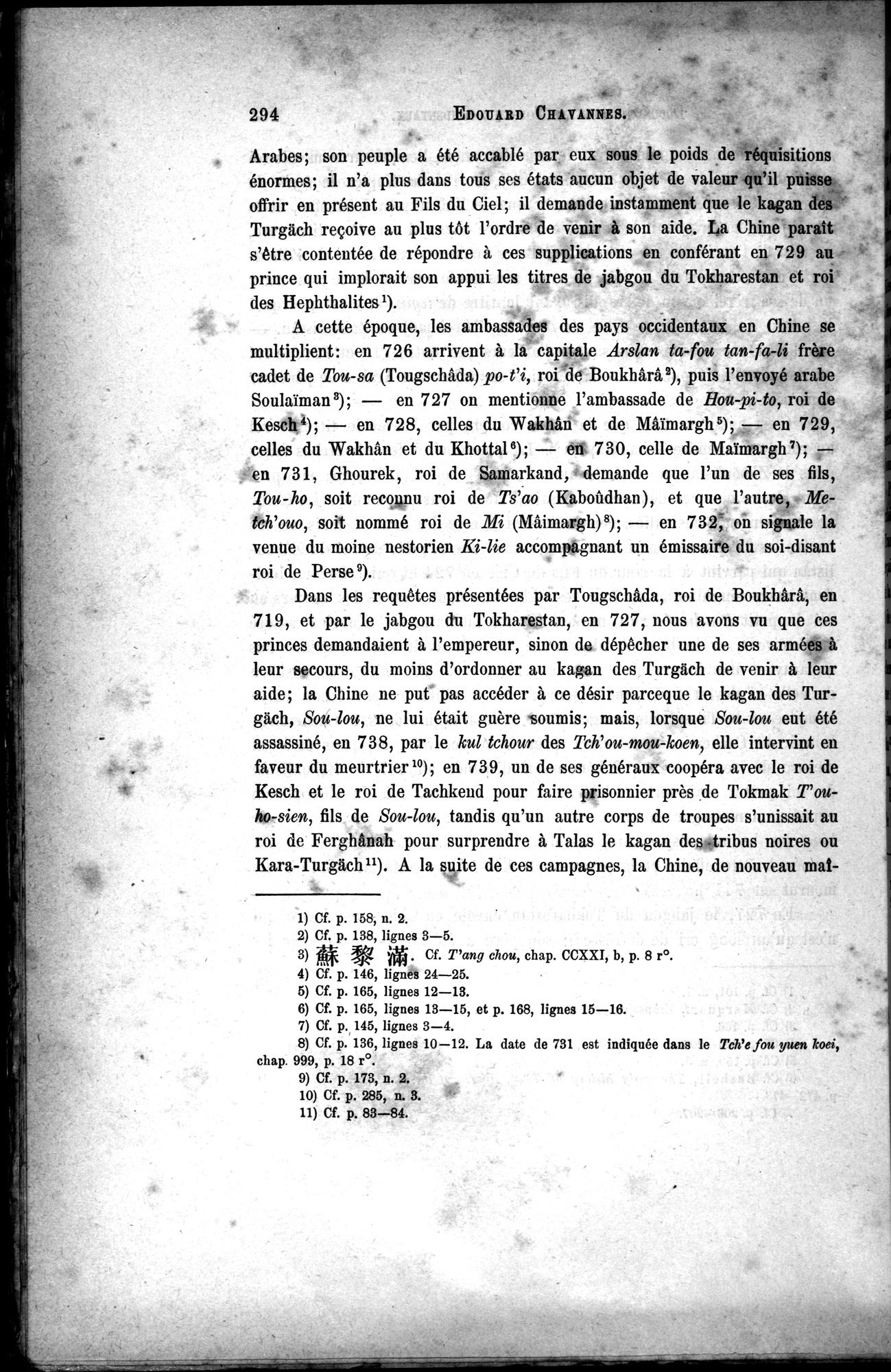 Documents sur les Tou-kiue (Turcs) occidentaux : vol.1 / Page 304 (Grayscale High Resolution Image)