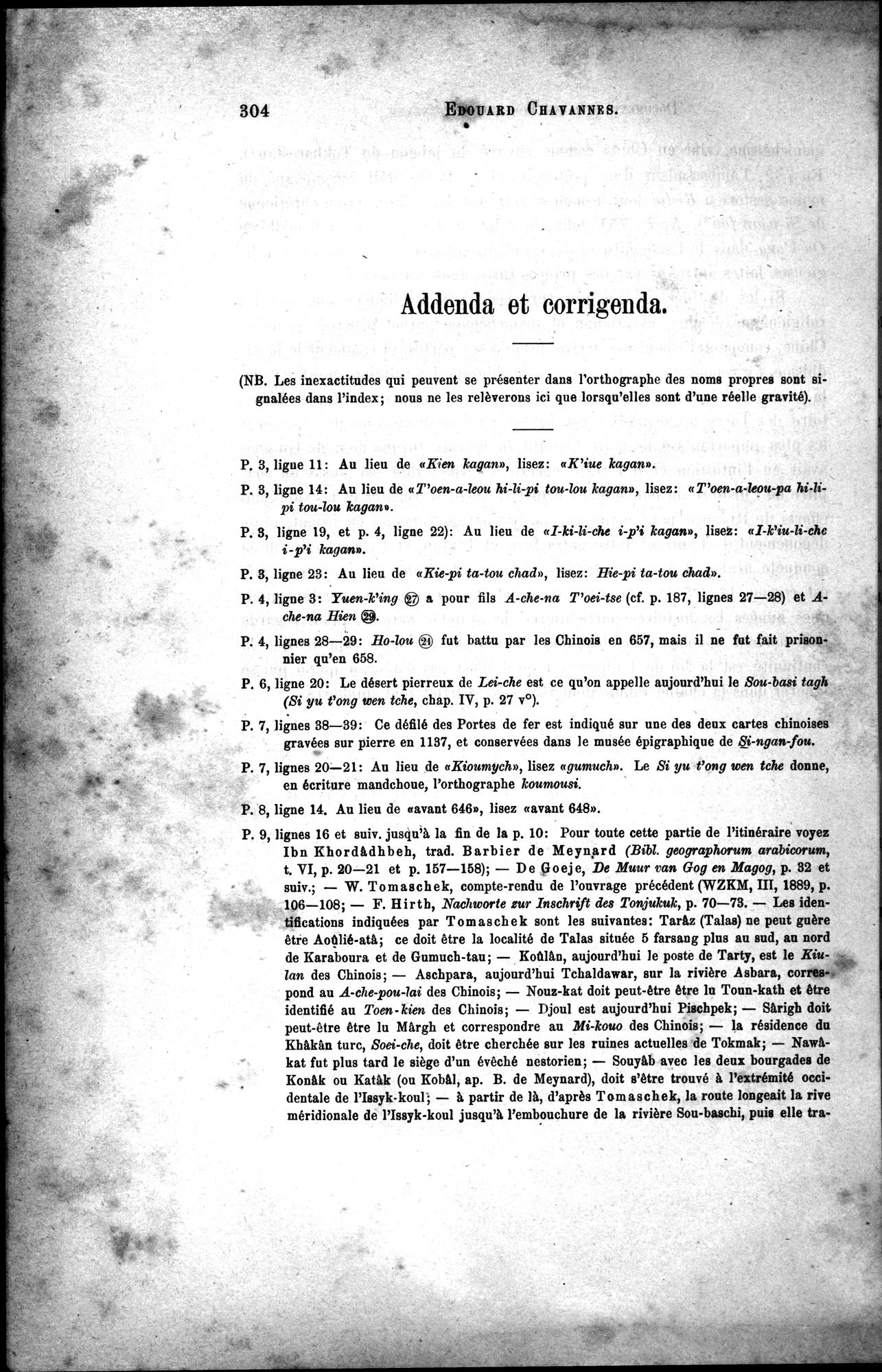 Documents sur les Tou-kiue (Turcs) occidentaux : vol.1 / Page 314 (Grayscale High Resolution Image)