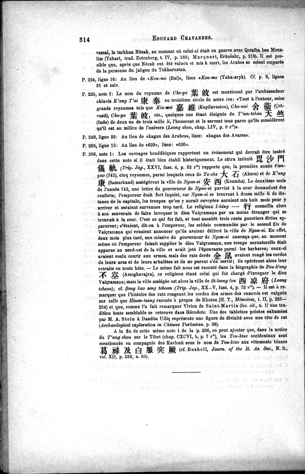 Documents sur les Tou-kiue (Turcs) occidentaux : vol.1 / Page 324 (Grayscale High Resolution Image)