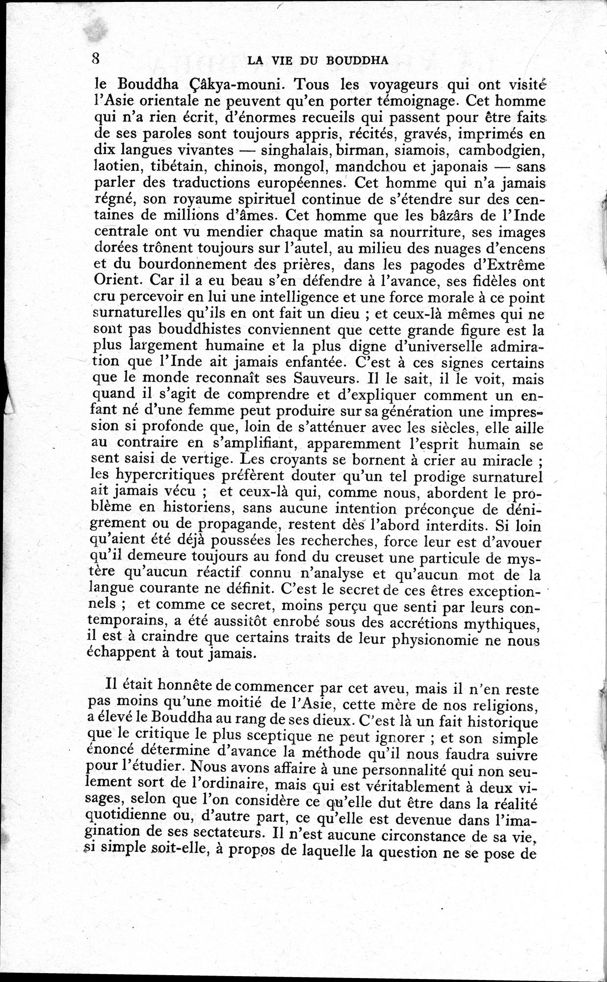 La Vie du Bouddha : vol.1 / 10 ページ（白黒高解像度画像）