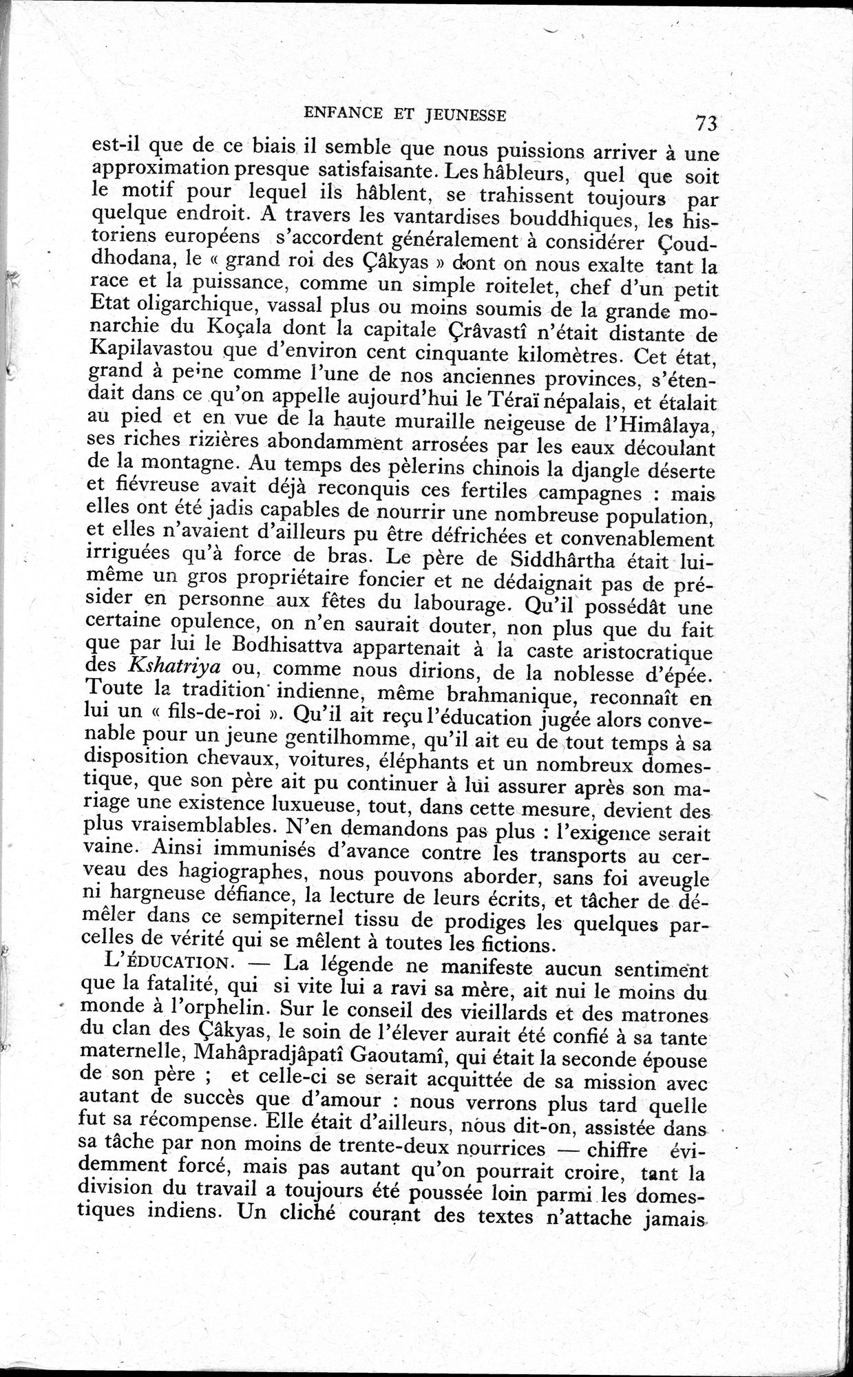 La Vie du Bouddha : vol.1 / 75 ページ（白黒高解像度画像）