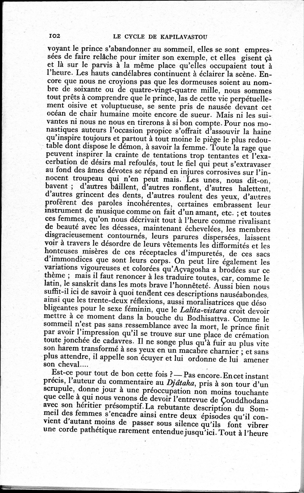 La Vie du Bouddha : vol.1 / 104 ページ（白黒高解像度画像）
