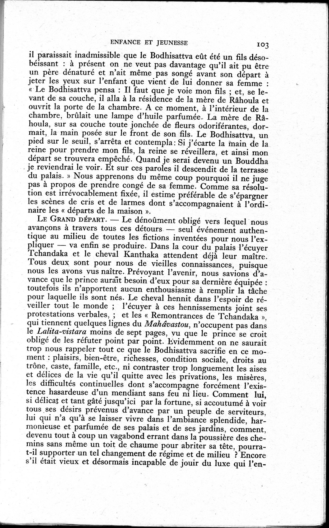 La Vie du Bouddha : vol.1 / 105 ページ（白黒高解像度画像）