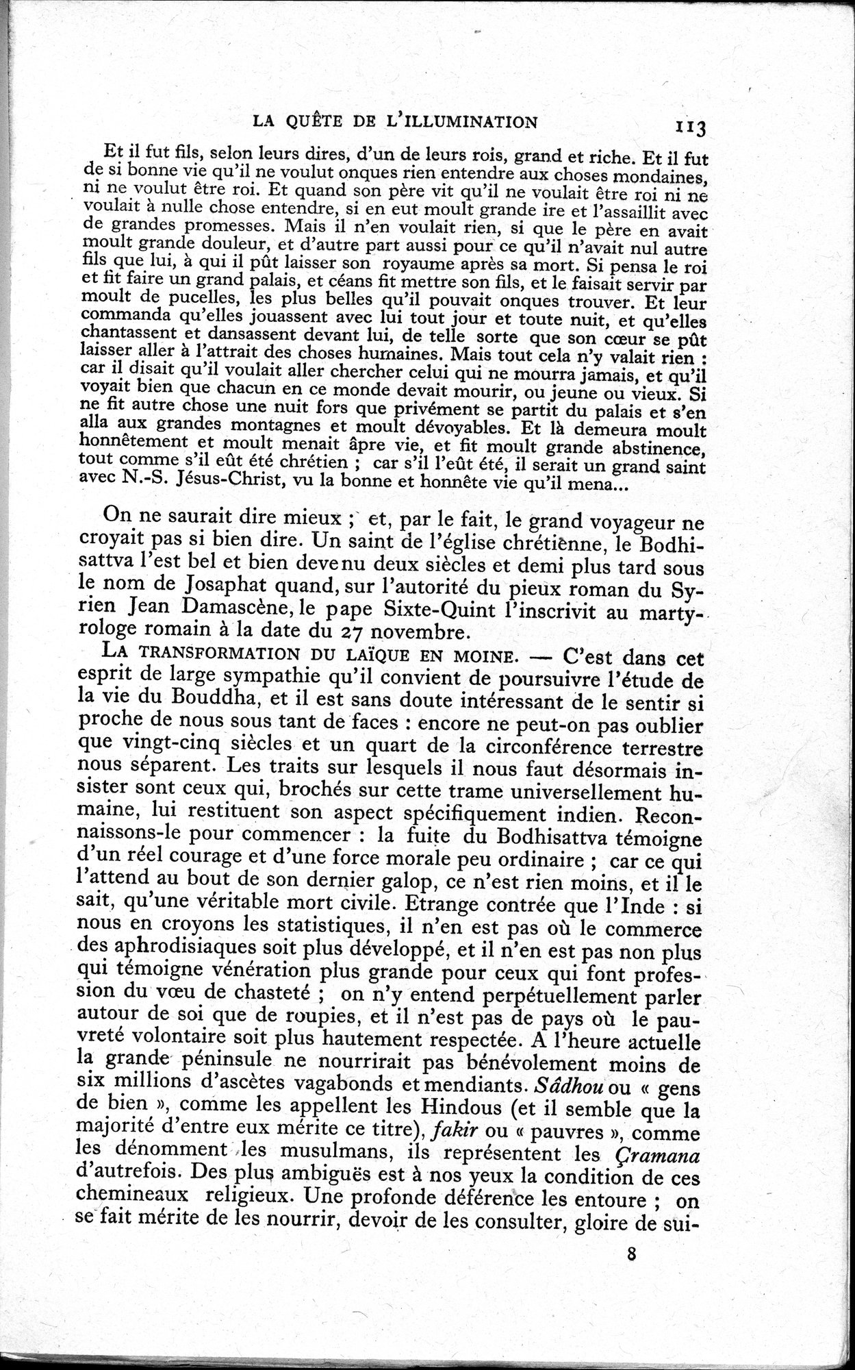 La Vie du Bouddha : vol.1 / 115 ページ（白黒高解像度画像）