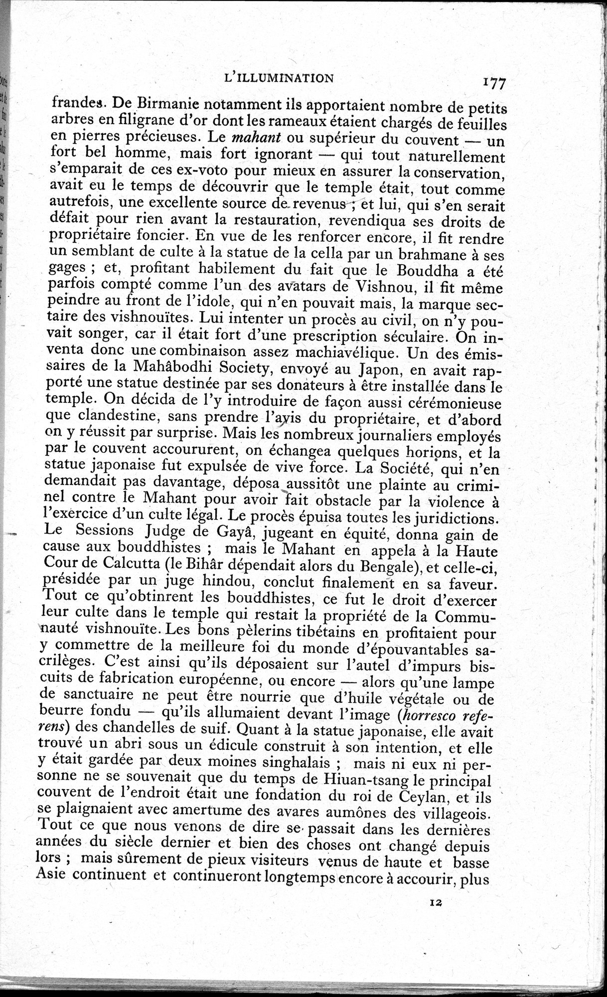 La Vie du Bouddha : vol.1 / 179 ページ（白黒高解像度画像）