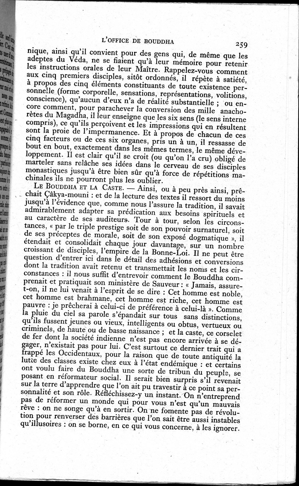 La Vie du Bouddha : vol.1 / 261 ページ（白黒高解像度画像）