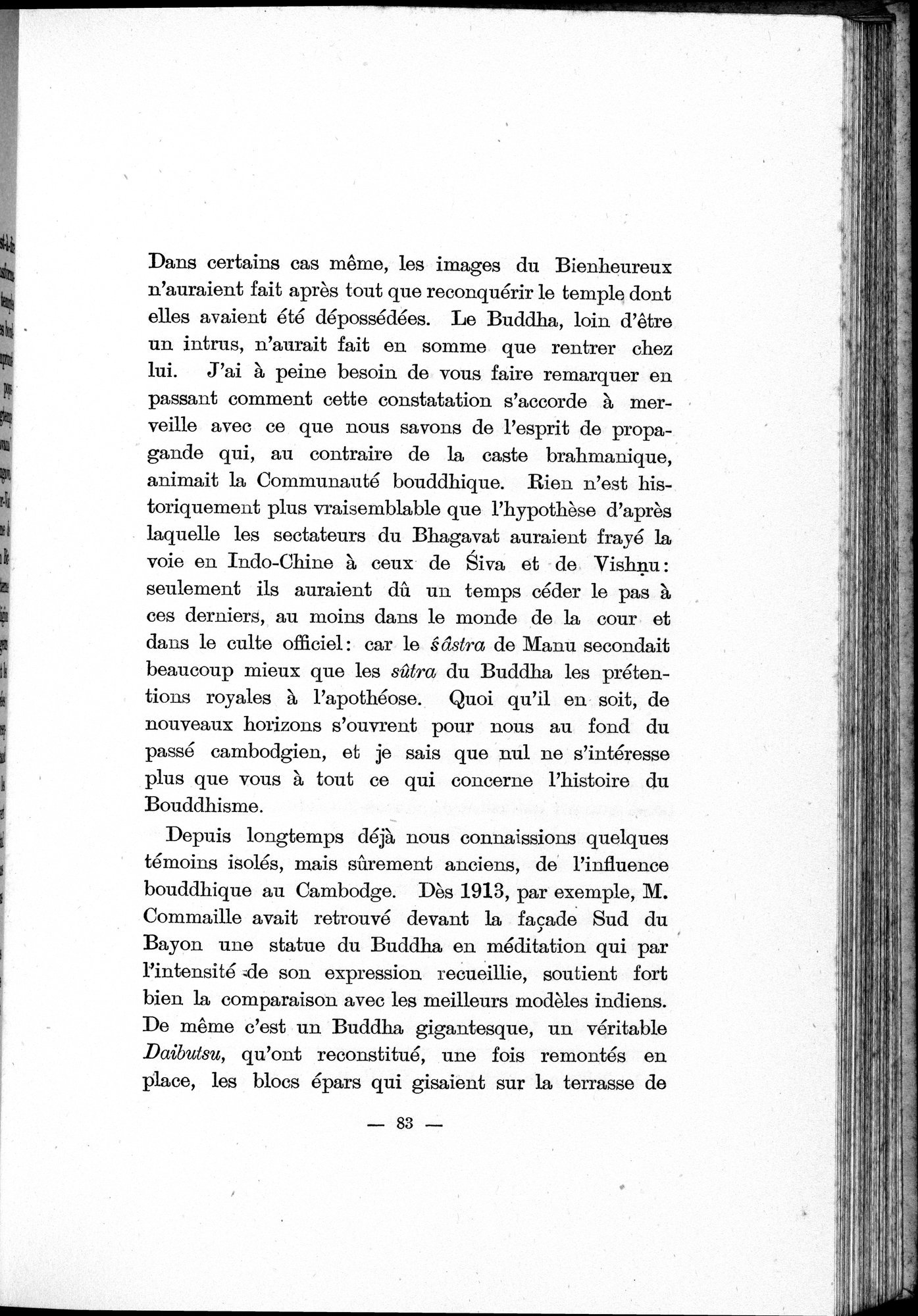 Études sur l'Art Bouddhique de l'Inde : vol.1 / Page 93 (Grayscale High Resolution Image)