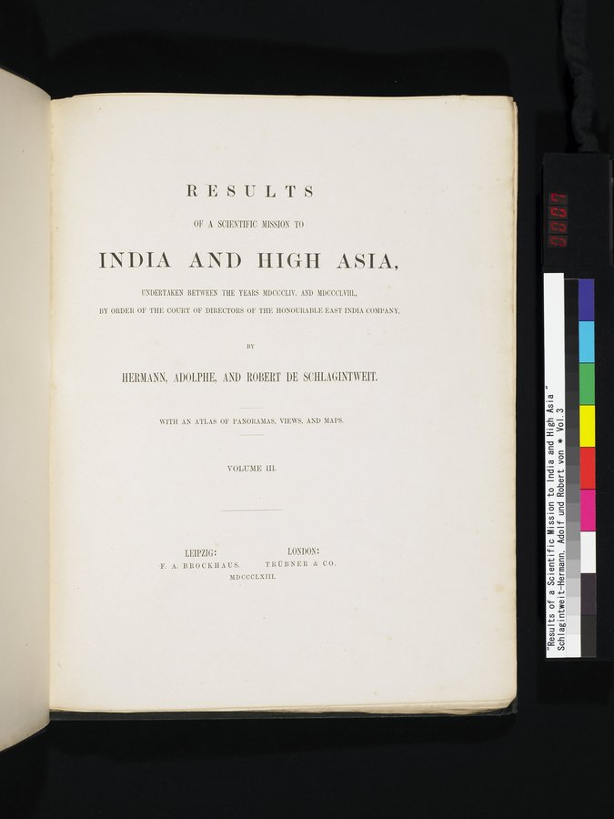 Results of a Scientific Mission to India and High Asia : vol.3 / Page 7 (Color Image)