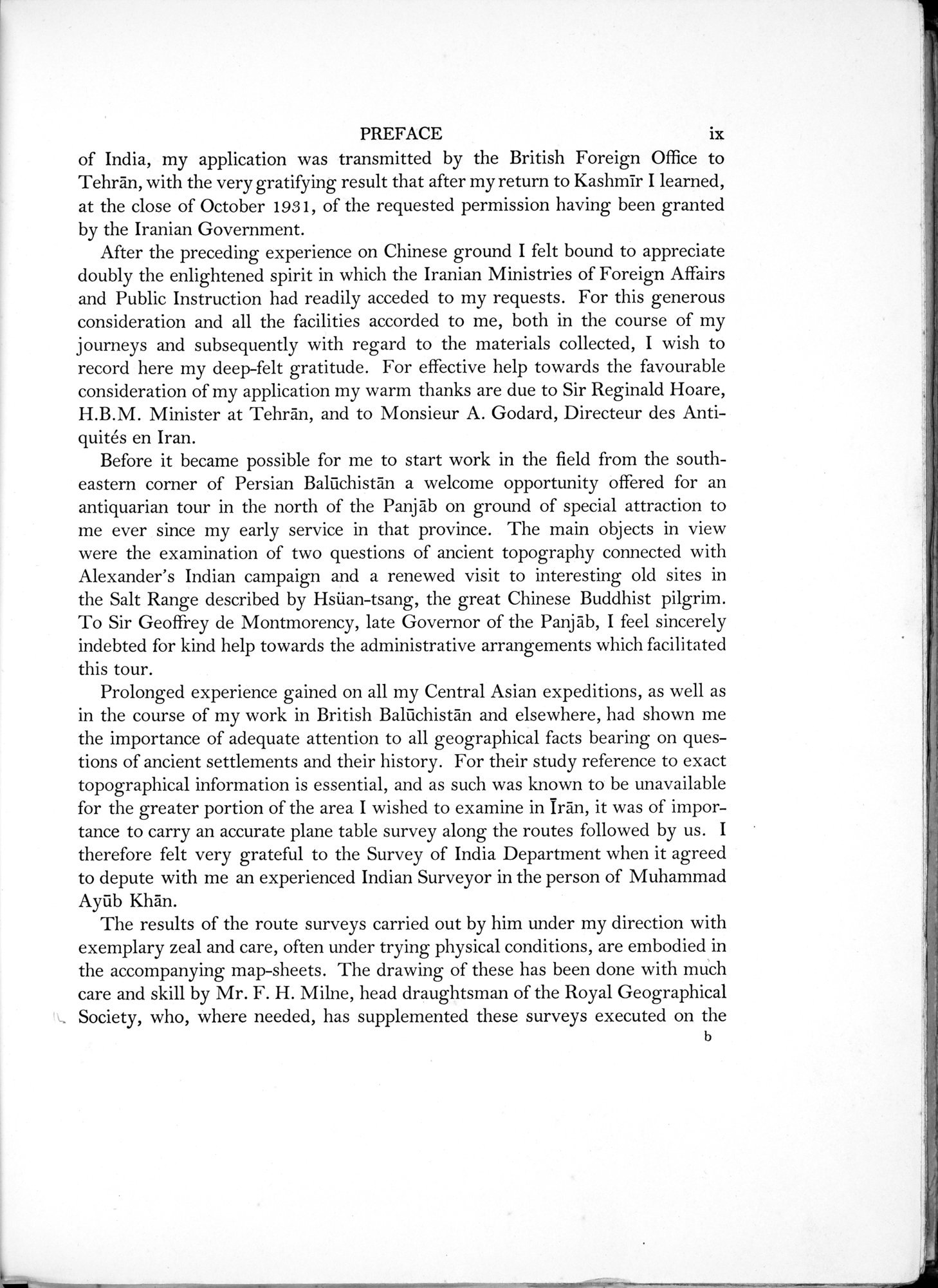 Archaeological Reconnaissances in North-Western India and South-Eastern Īrān : vol.1 / Page 13 (Grayscale High Resolution Image)
