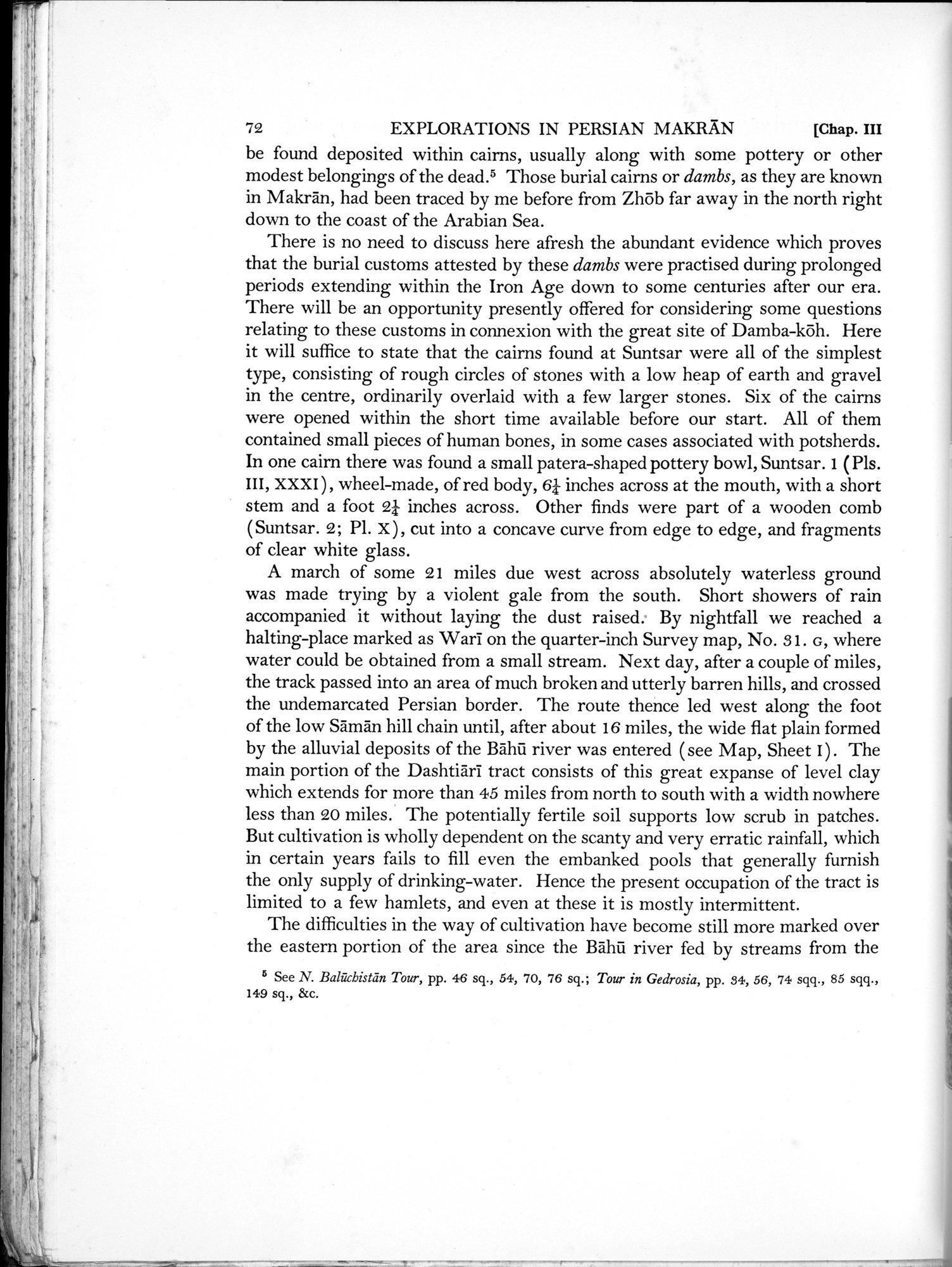 Archaeological Reconnaissances in North-Western India and South-Eastern Īrān : vol.1 / Page 116 (Grayscale High Resolution Image)