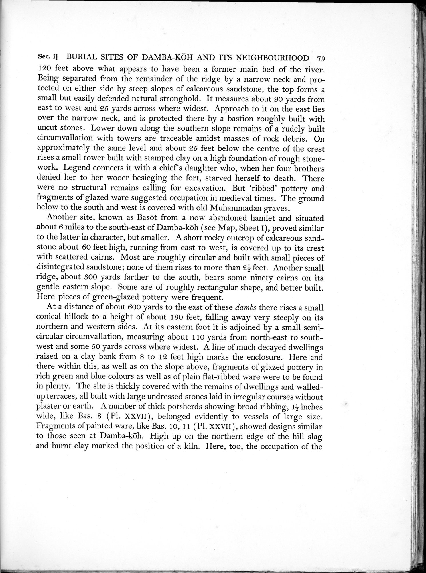 Archaeological Reconnaissances in North-Western India and South-Eastern Īrān : vol.1 / Page 125 (Grayscale High Resolution Image)