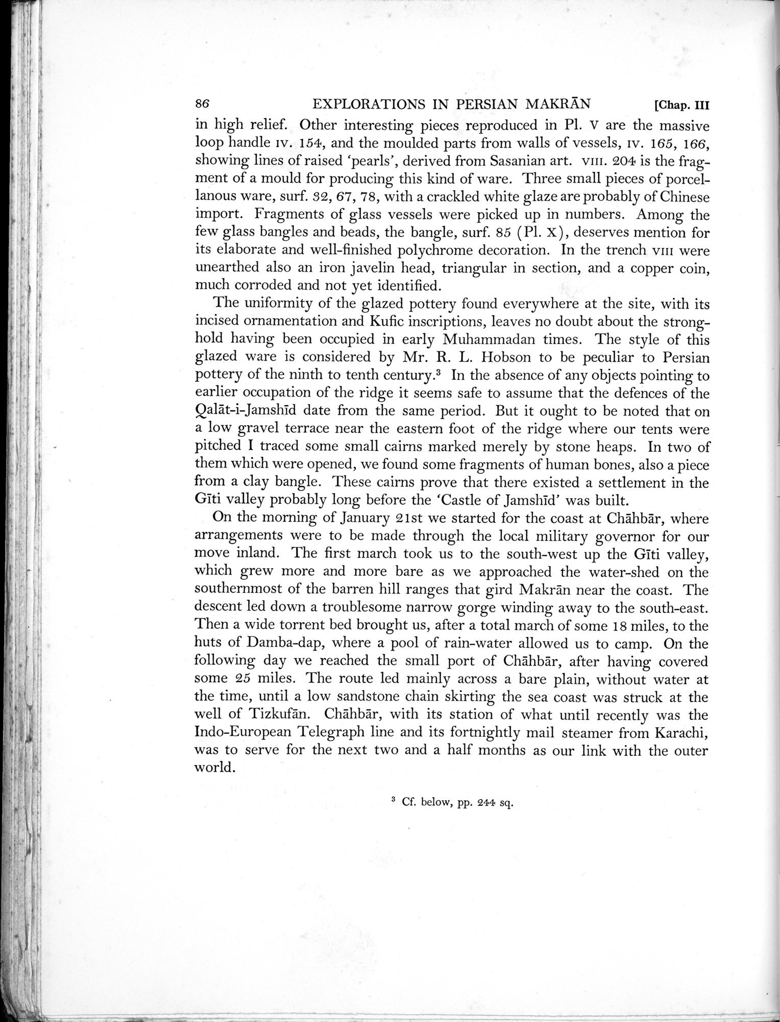 Archaeological Reconnaissances in North-Western India and South-Eastern Īrān : vol.1 / Page 132 (Grayscale High Resolution Image)