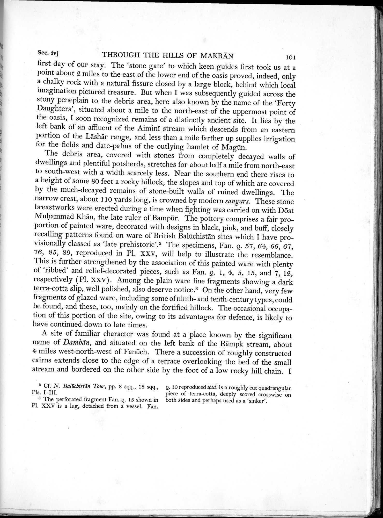 Archaeological Reconnaissances in North-Western India and South-Eastern Īrān : vol.1 / Page 151 (Grayscale High Resolution Image)