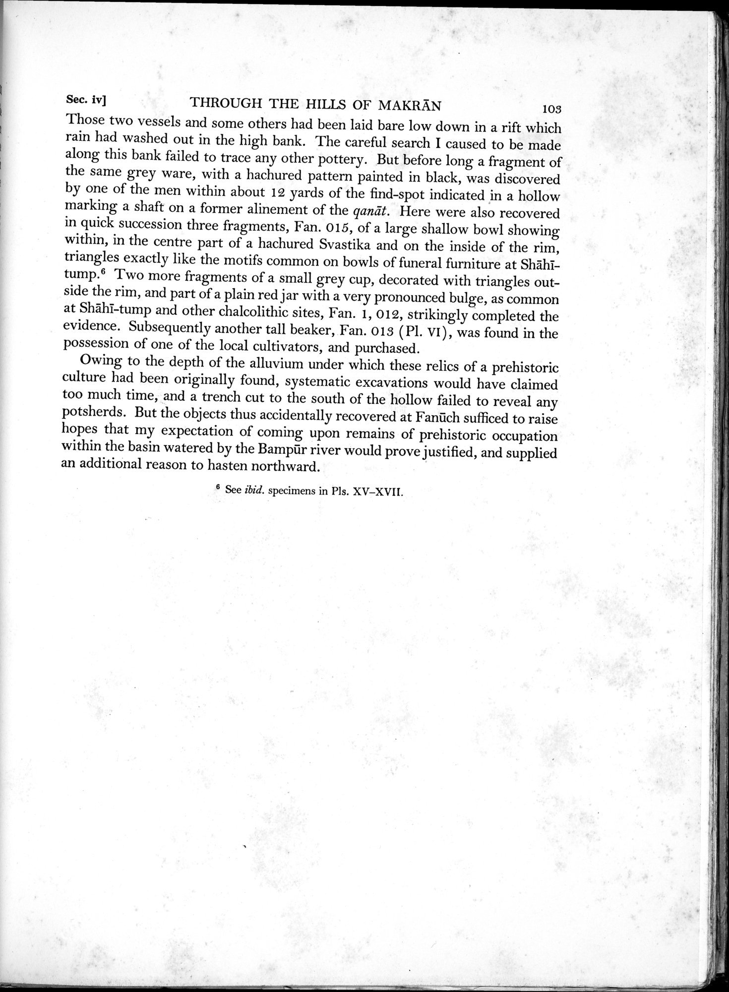 Archaeological Reconnaissances in North-Western India and South-Eastern Īrān : vol.1 / Page 153 (Grayscale High Resolution Image)