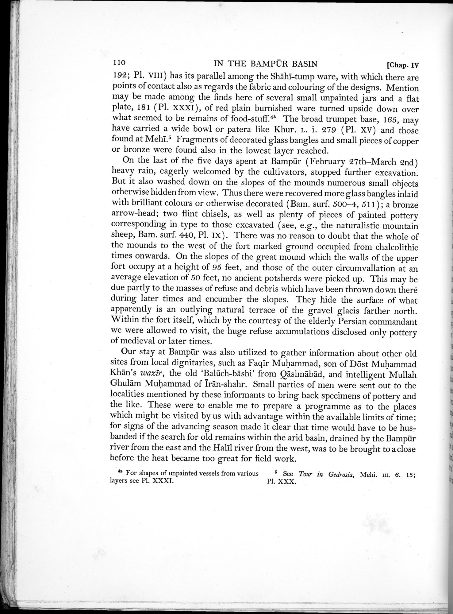 Archaeological Reconnaissances in North-Western India and South-Eastern Īrān : vol.1 / Page 162 (Grayscale High Resolution Image)