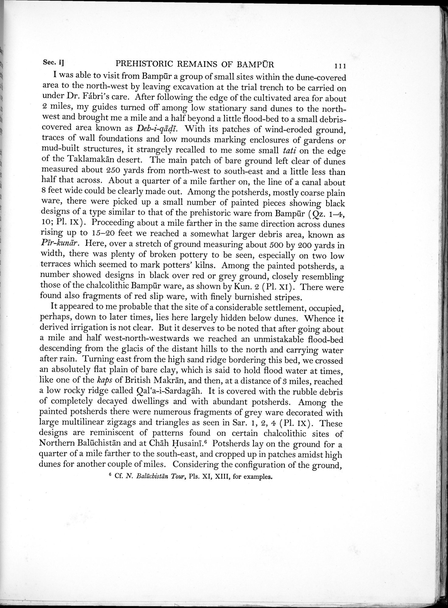 Archaeological Reconnaissances in North-Western India and South-Eastern Īrān : vol.1 / Page 163 (Grayscale High Resolution Image)