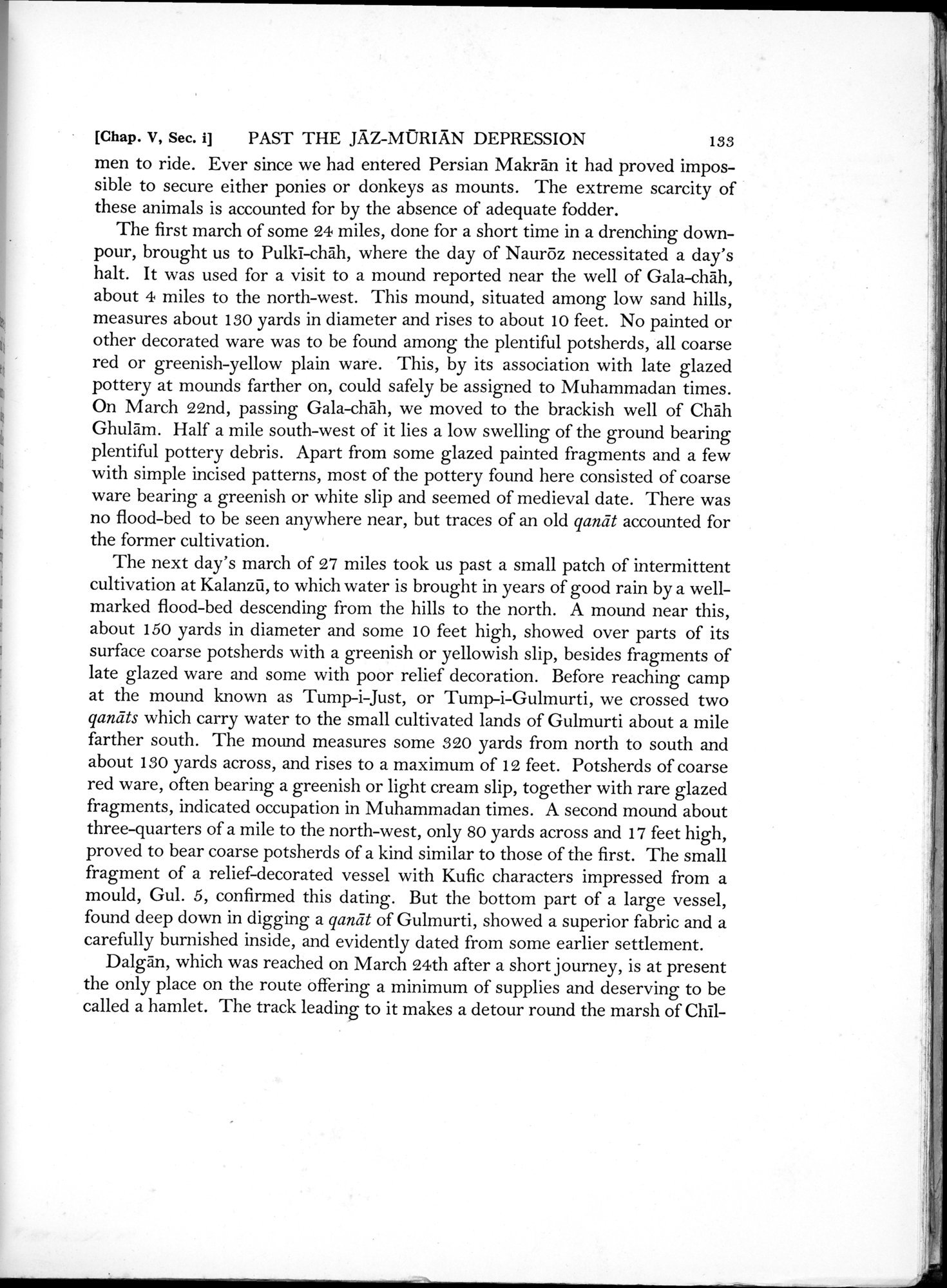 Archaeological Reconnaissances in North-Western India and South-Eastern Īrān : vol.1 / Page 187 (Grayscale High Resolution Image)