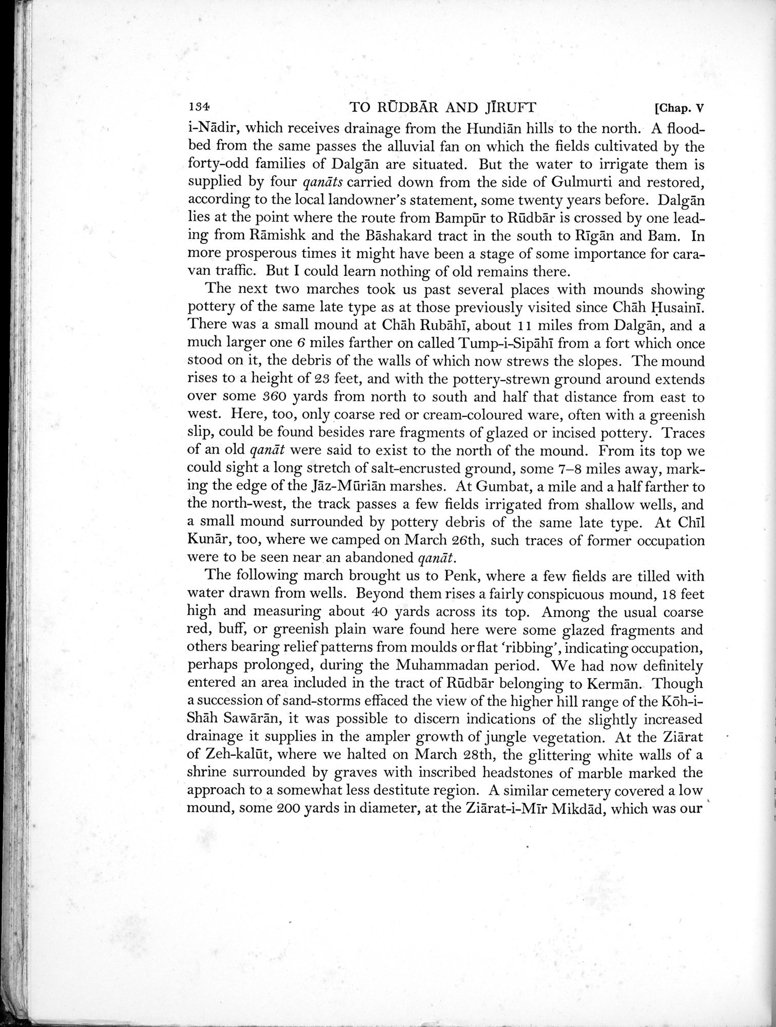 Archaeological Reconnaissances in North-Western India and South-Eastern Īrān : vol.1 / Page 188 (Grayscale High Resolution Image)