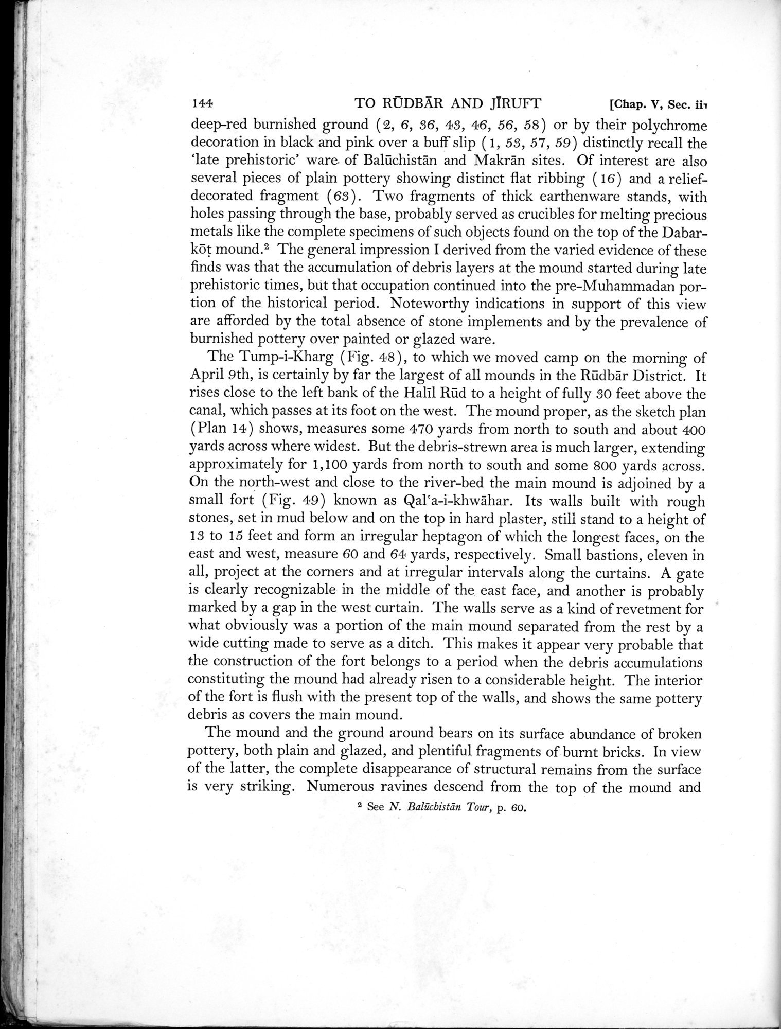 Archaeological Reconnaissances in North-Western India and South-Eastern Īrān : vol.1 / Page 200 (Grayscale High Resolution Image)