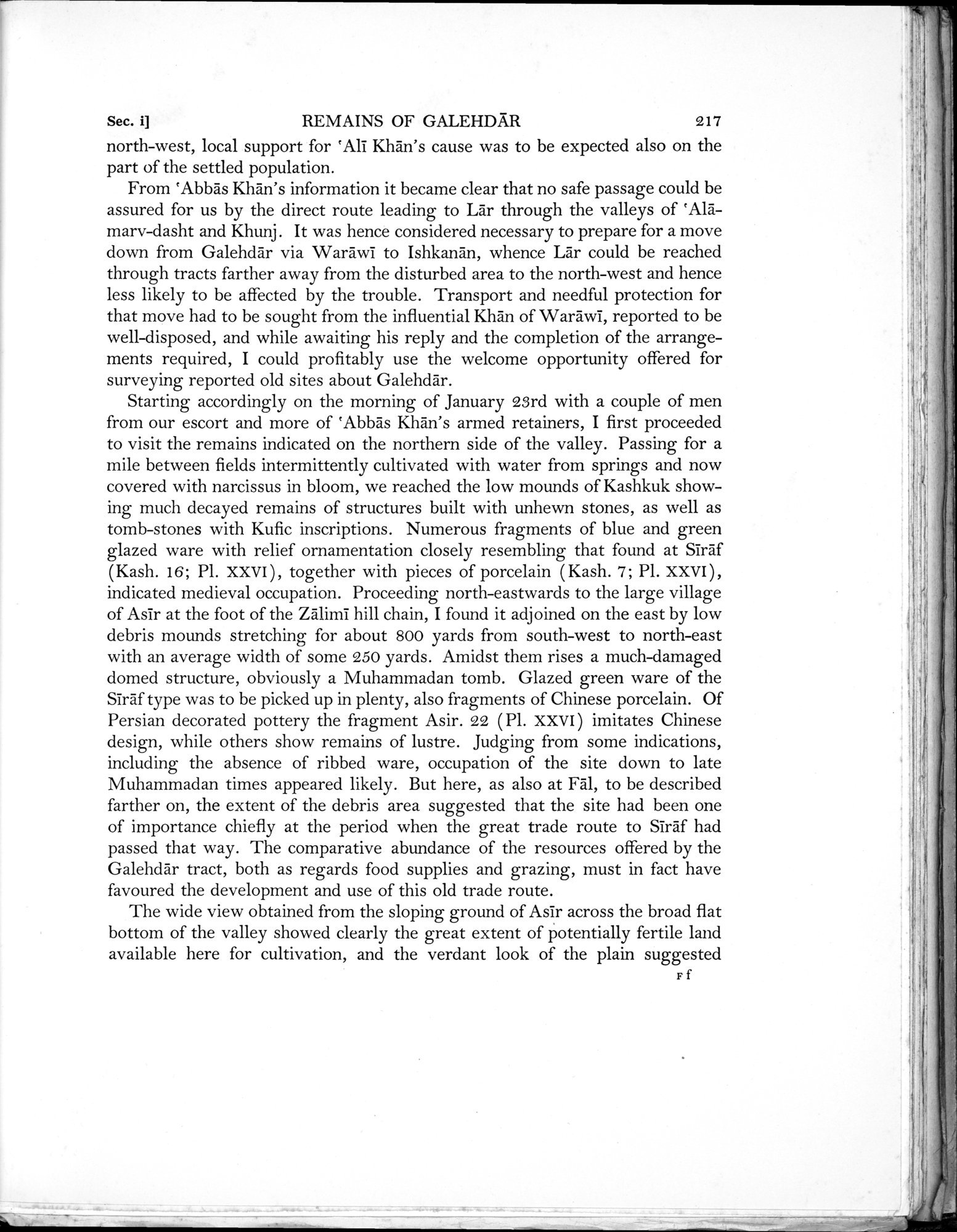 Archaeological Reconnaissances in North-Western India and South-Eastern Īrān : vol.1 / Page 297 (Grayscale High Resolution Image)