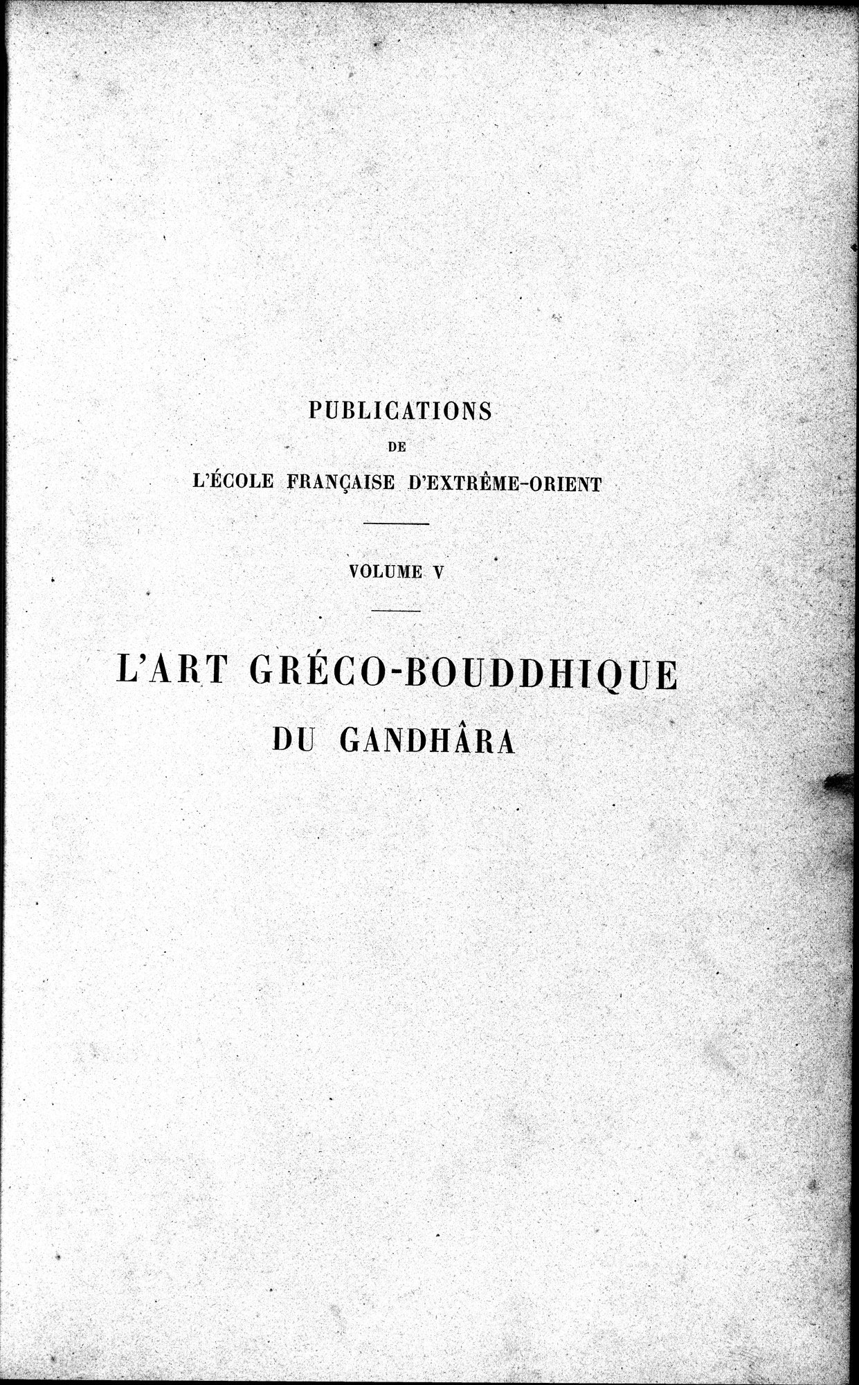 L'art Greco-Bouddhique du Gandhâra : vol.1 / 11 ページ（白黒高解像度画像）