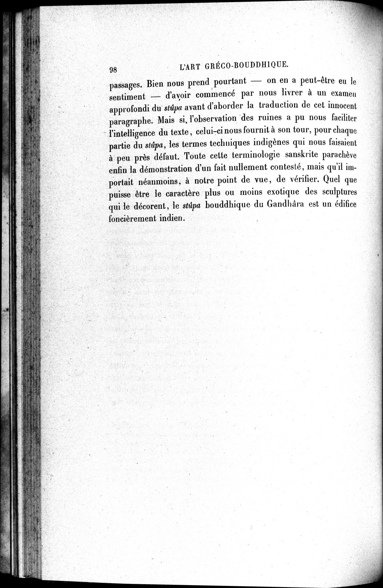 L'art Greco-Bouddhique du Gandhâra : vol.1 / 124 ページ（白黒高解像度画像）