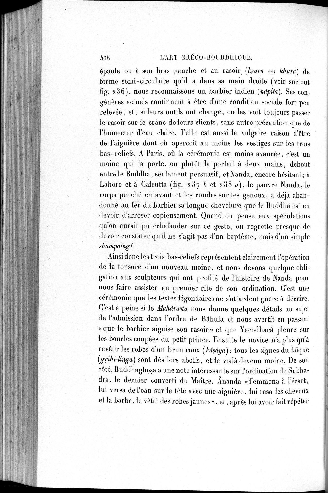 L'art Greco-Bouddhique du Gandhâra : vol.1 / 494 ページ（白黒高解像度画像）