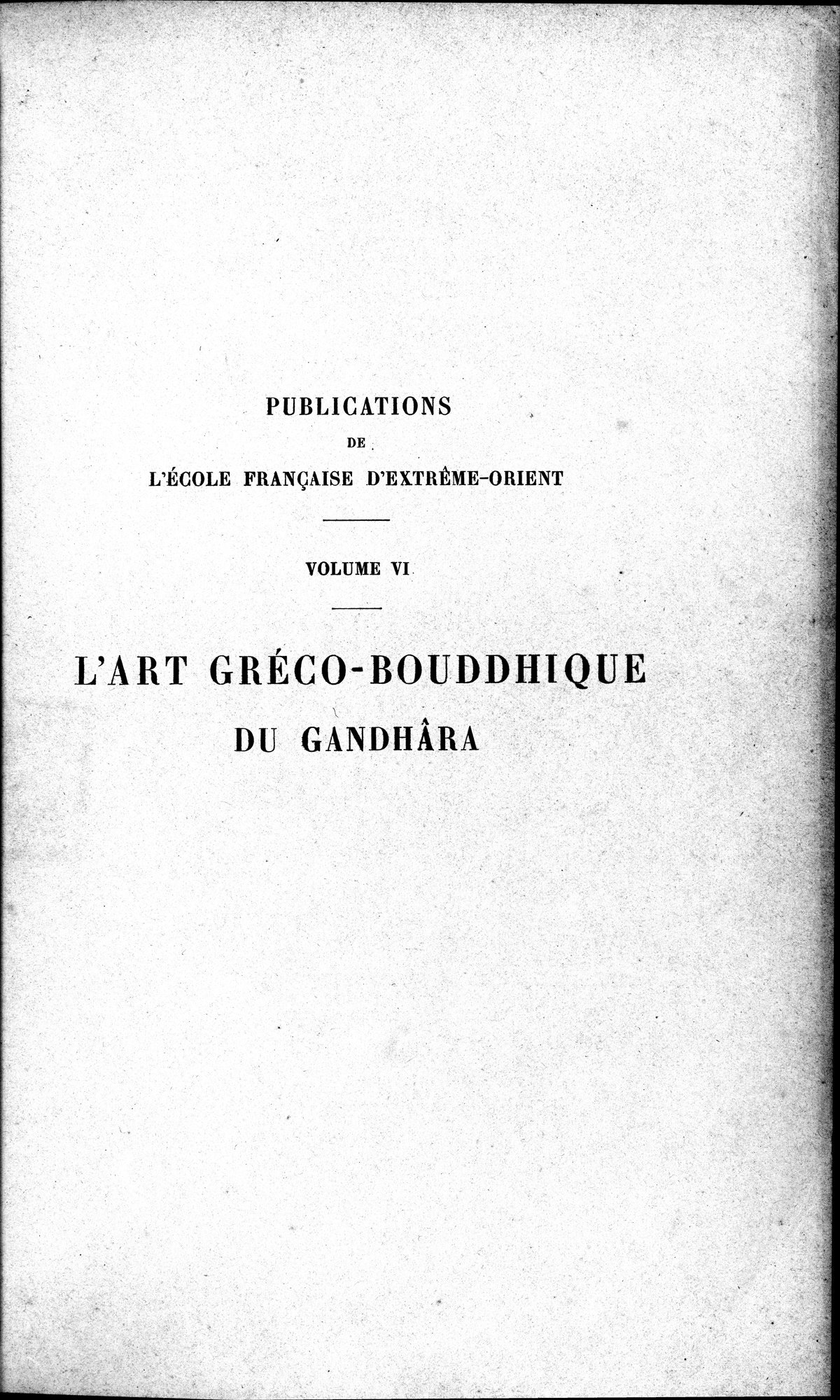 L'art Greco-Bouddhique du Gandhâra : vol.2 / 11 ページ（白黒高解像度画像）