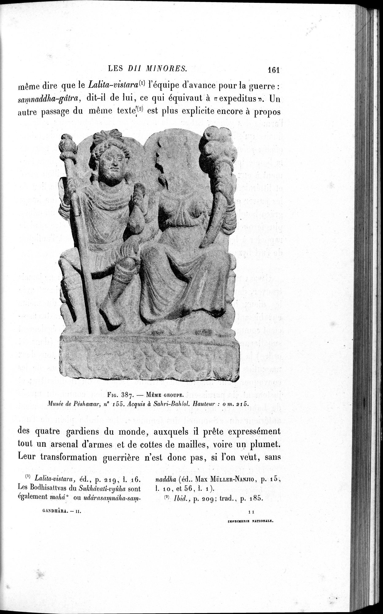 L'art Greco-Bouddhique du Gandhâra : vol.2 / Page 185 (Grayscale High Resolution Image)