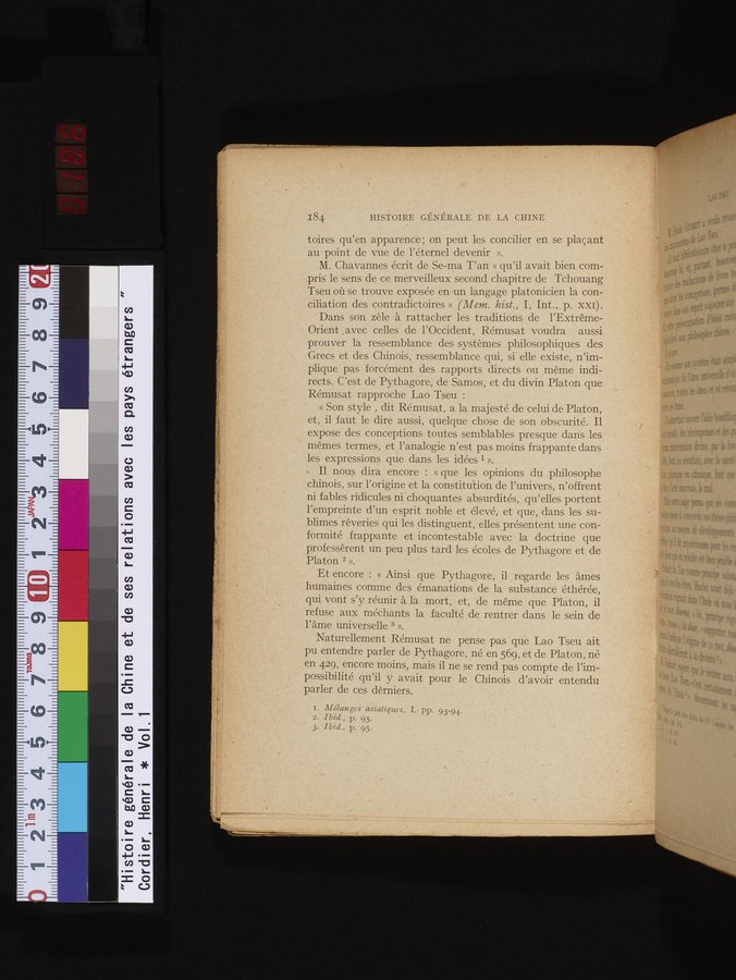 Histoire Générale de la Chine : vol.1 / 186 ページ（カラー画像）