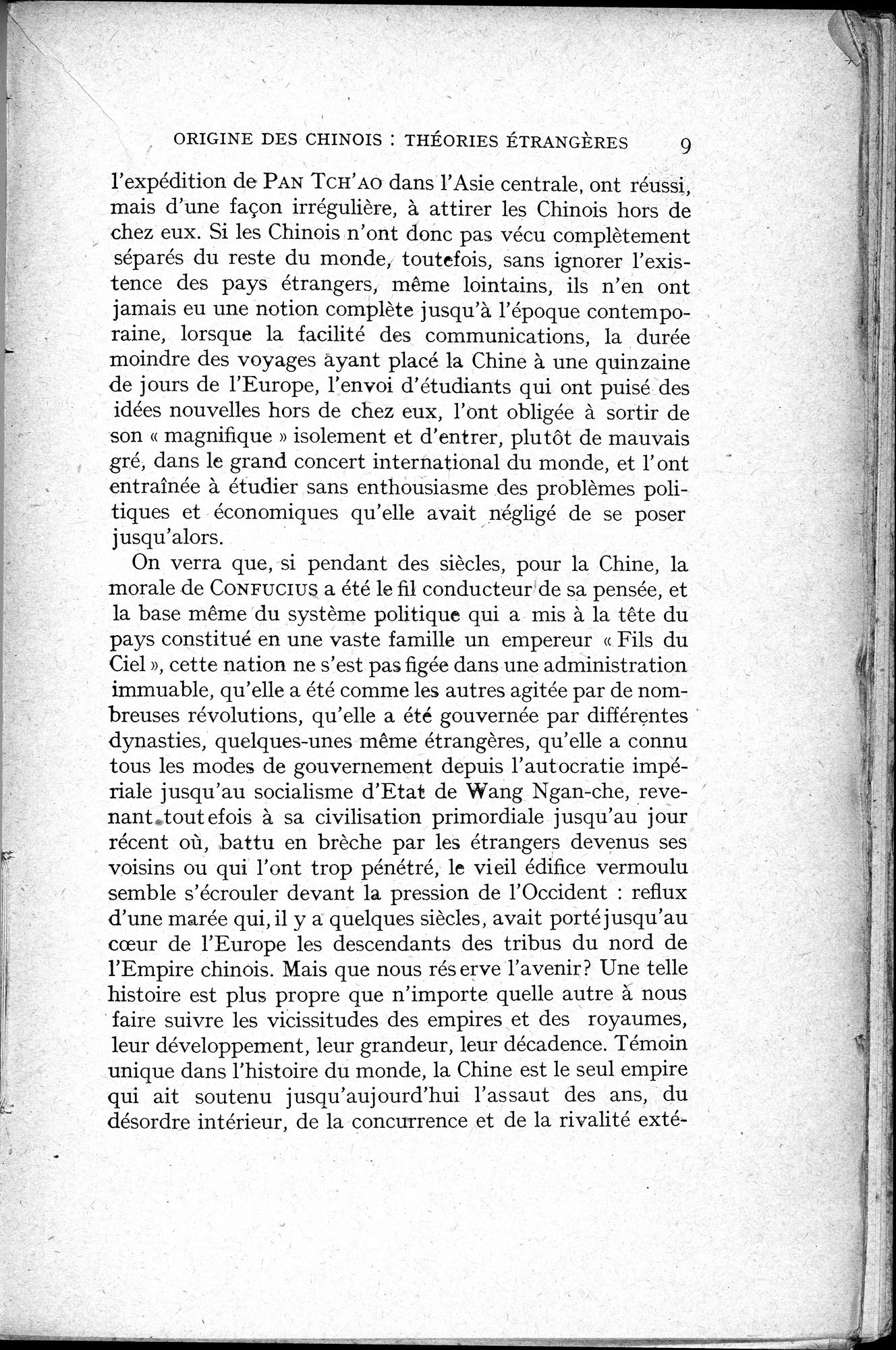 Histoire Générale de la Chine : vol.1 / 11 ページ（白黒高解像度画像）
