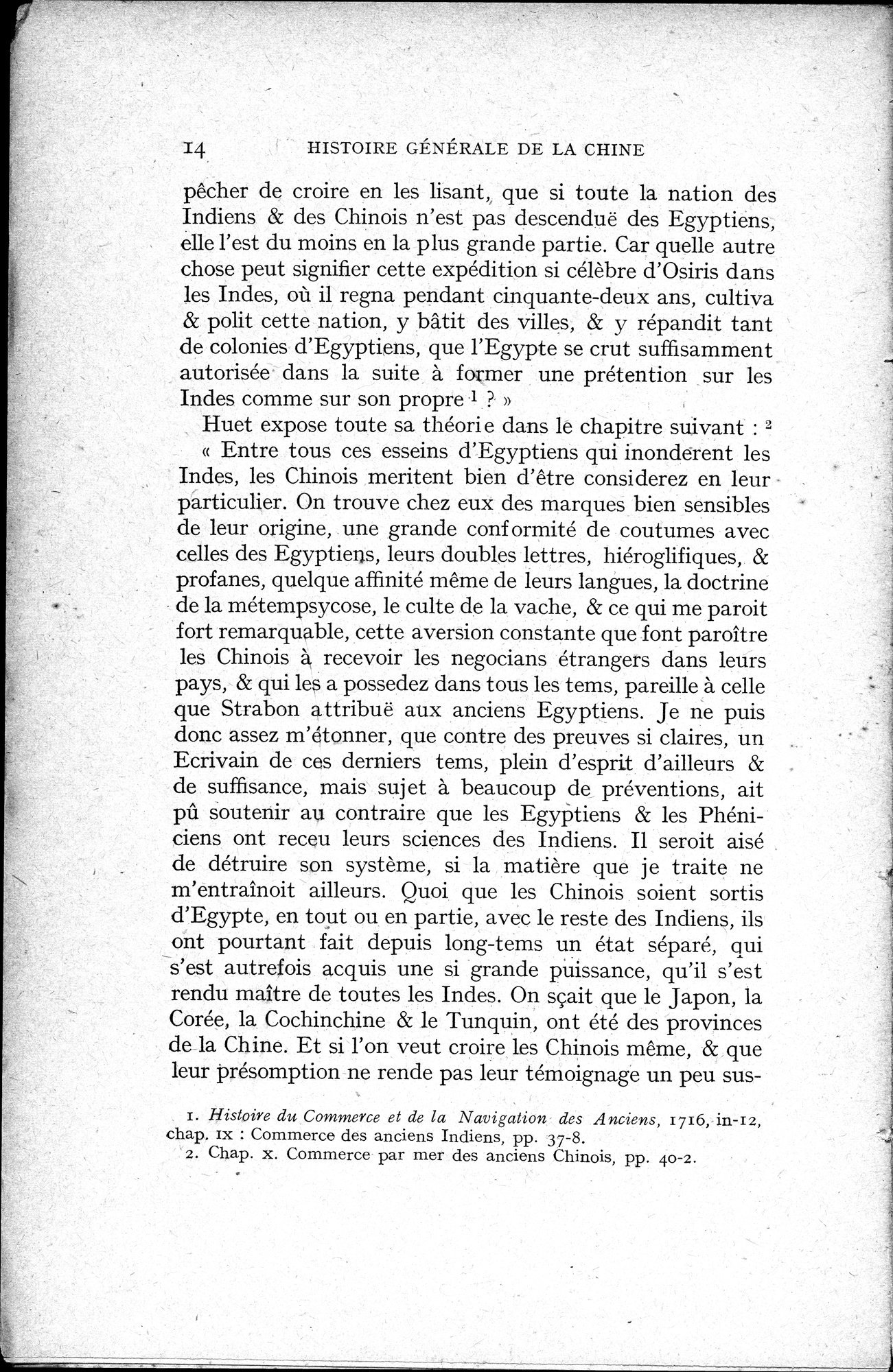 Histoire Générale de la Chine : vol.1 / 16 ページ（白黒高解像度画像）